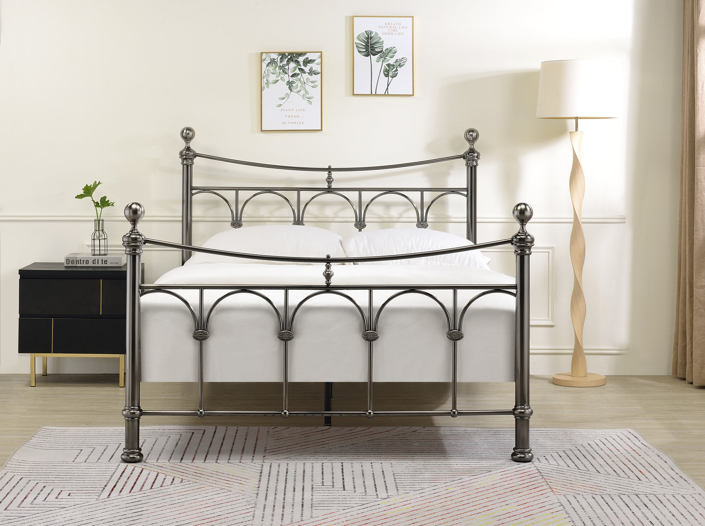 Gamma Chrome Bed Frame - Bridgnorth Furniture