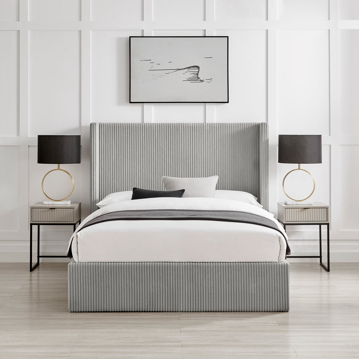 Gemini Cord Ottoman Bed - Bridgnorth Furniture
