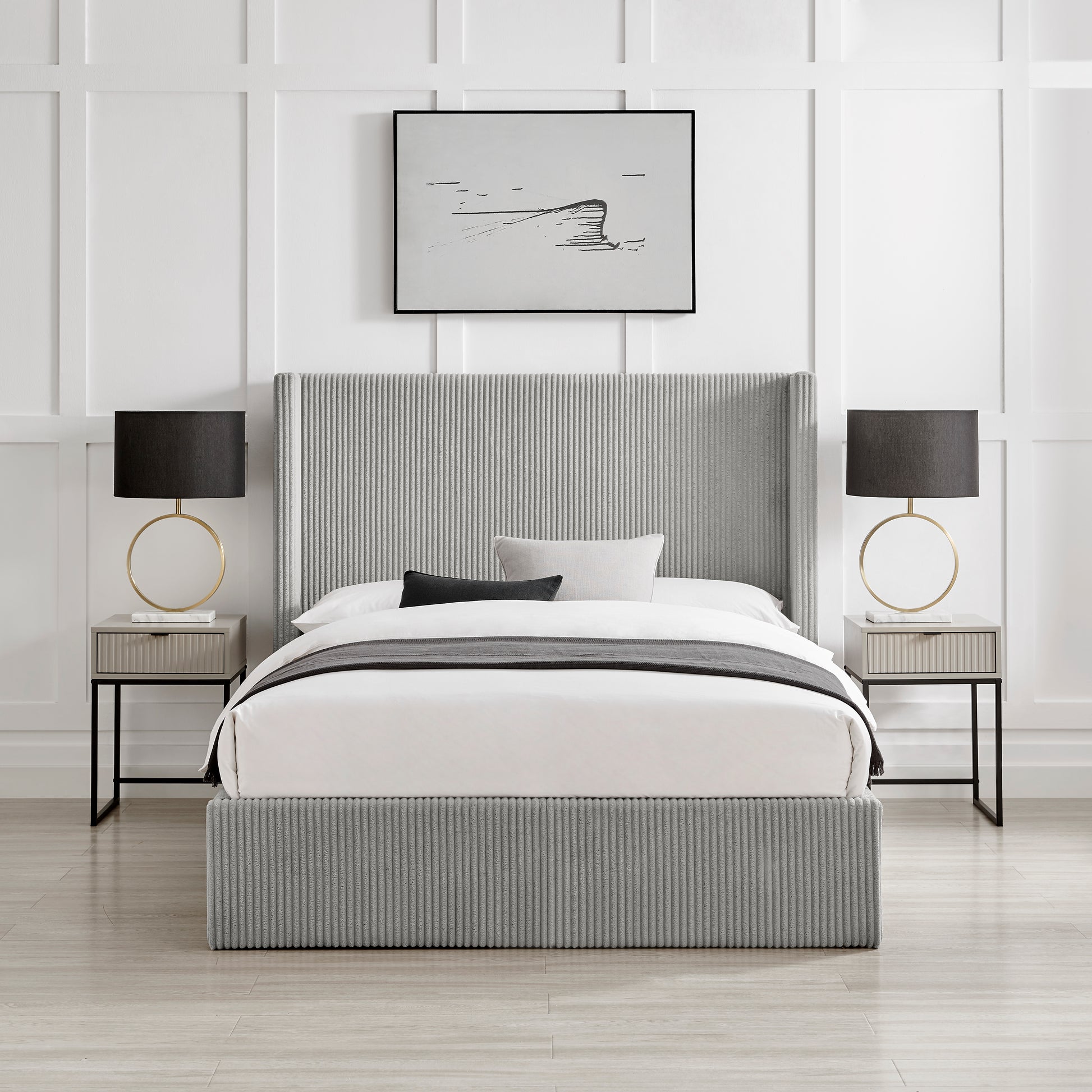 Gemini Cord Ottoman Bed - Bridgnorth Furniture
