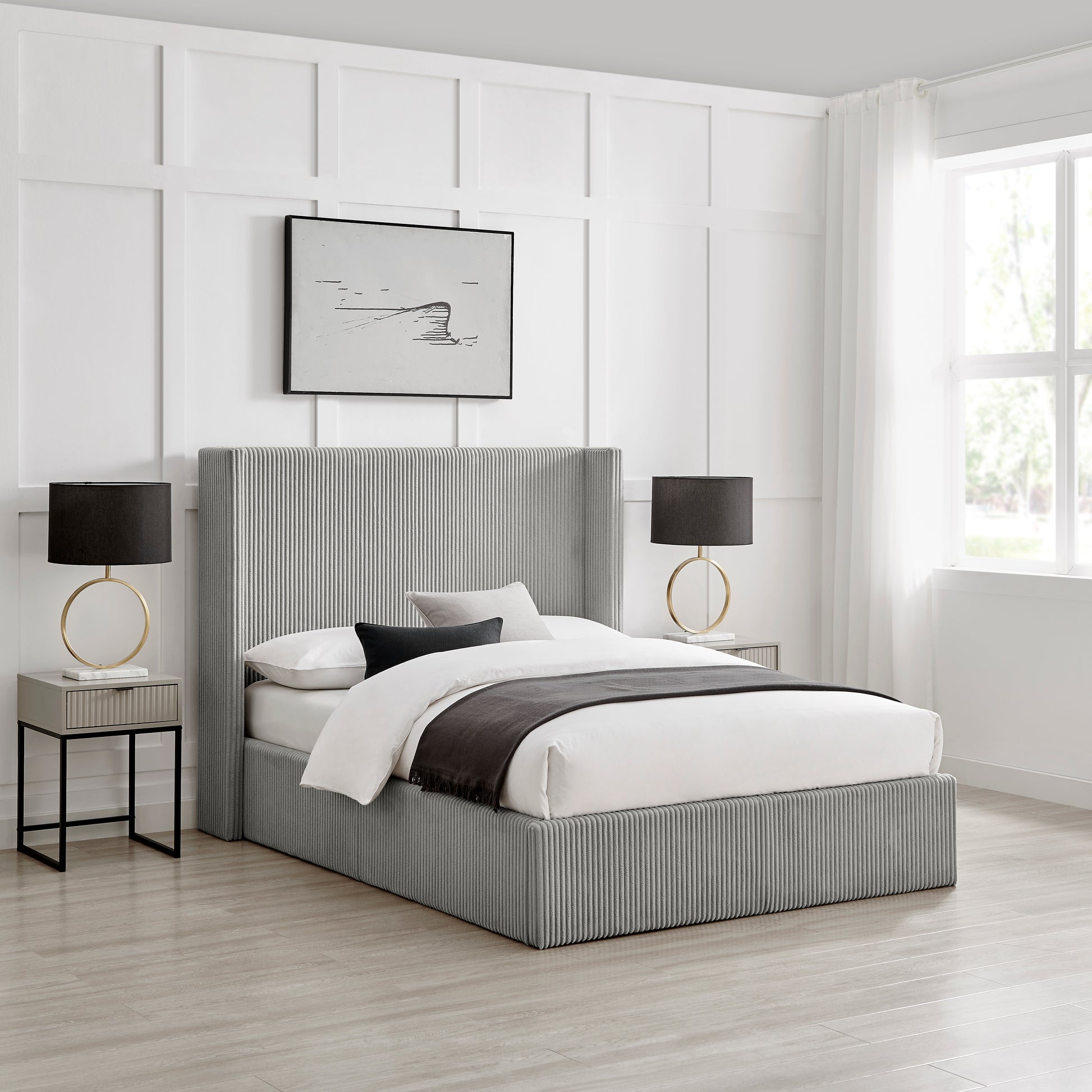 Gemini Cord Ottoman Bed - Bridgnorth Furniture