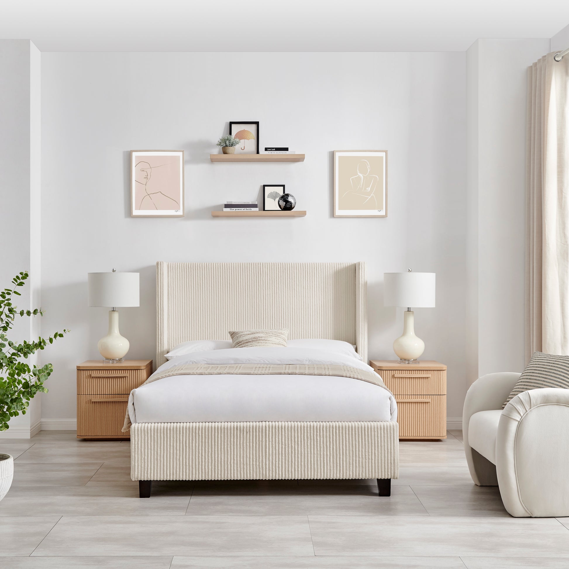 Gemini Cord Bed - Bridgnorth Furniture