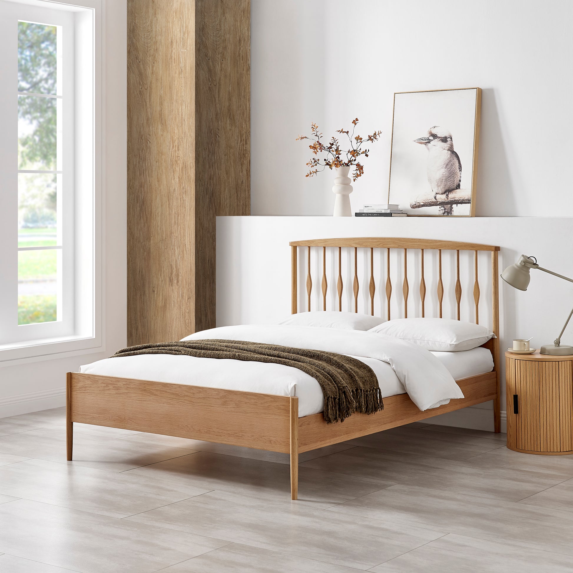Juno Oak Bed - Bridgnorth Furniture