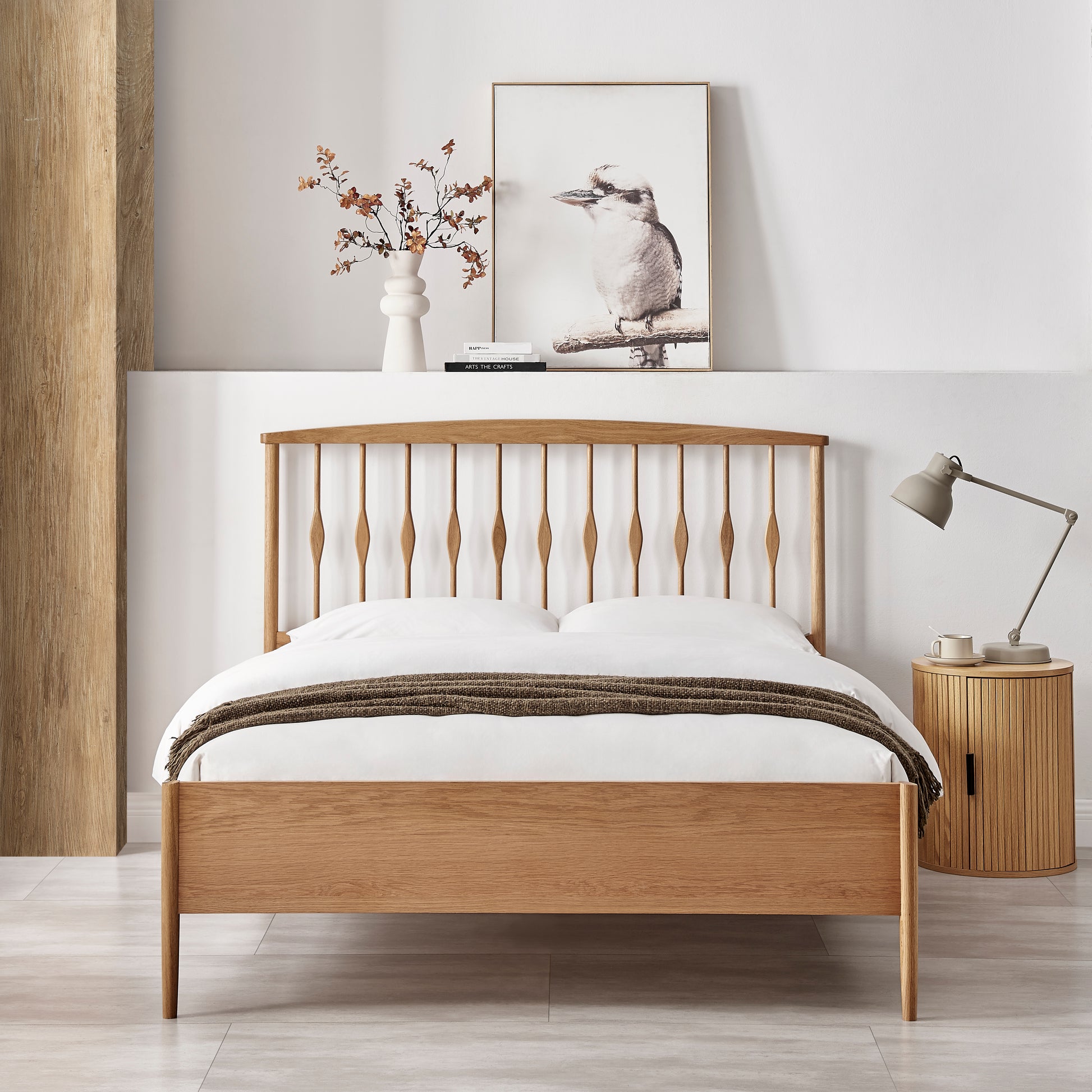 Juno Oak Bed - Bridgnorth Furniture