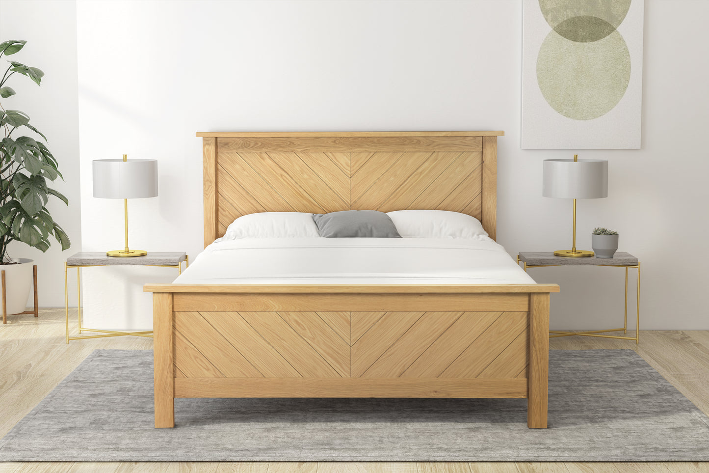 Kenji Oak Bed - Bridgnorth Furniture