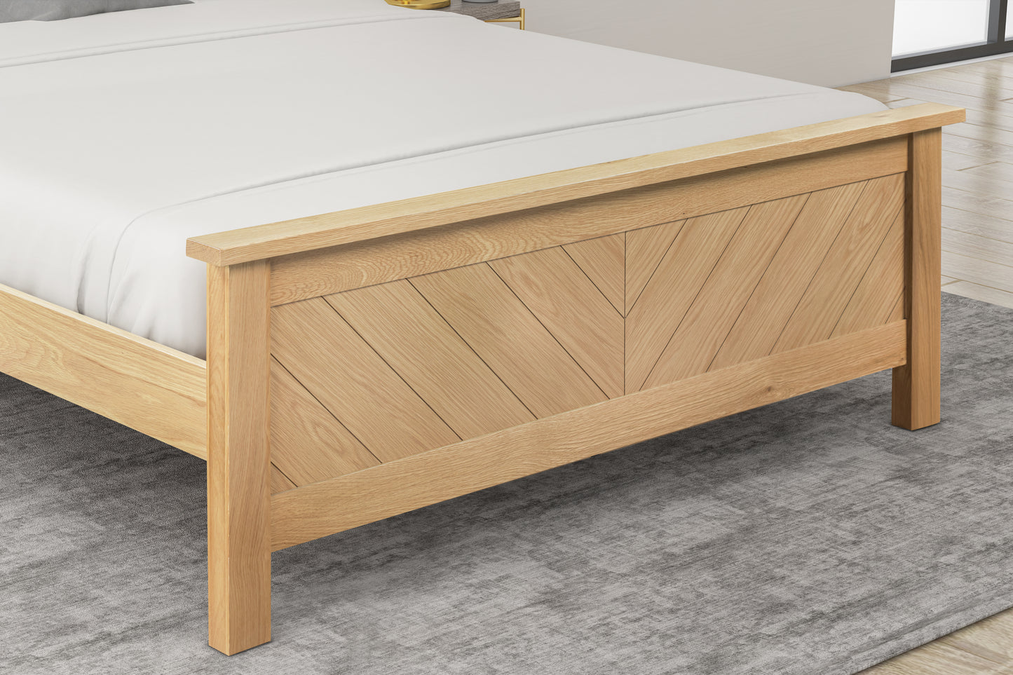 Kenji Oak Bed - Bridgnorth Furniture