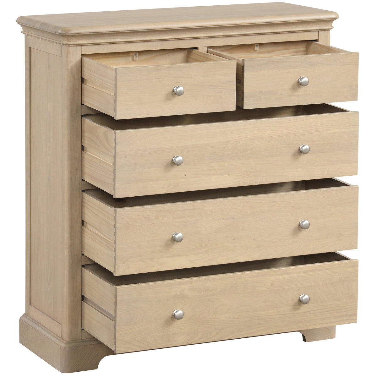 Stretton Oak 2 + 3 Chest - Bridgnorth Furniture