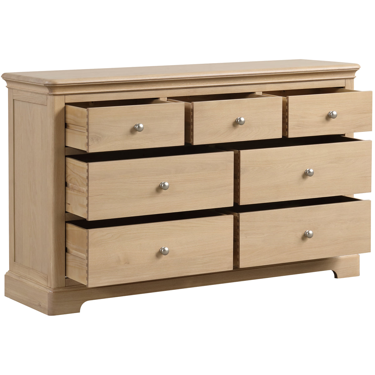 Stretton Oak 3 over 4 Chest - Bridgnorth Furniture
