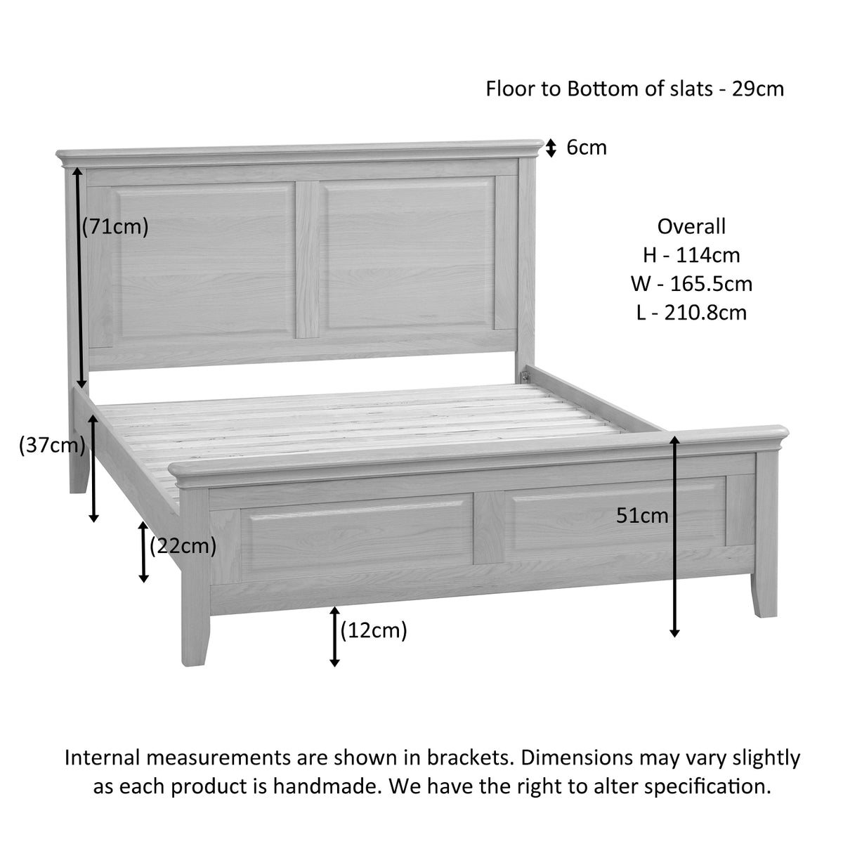 Stretton Oak Bed - Bridgnorth Furniture
