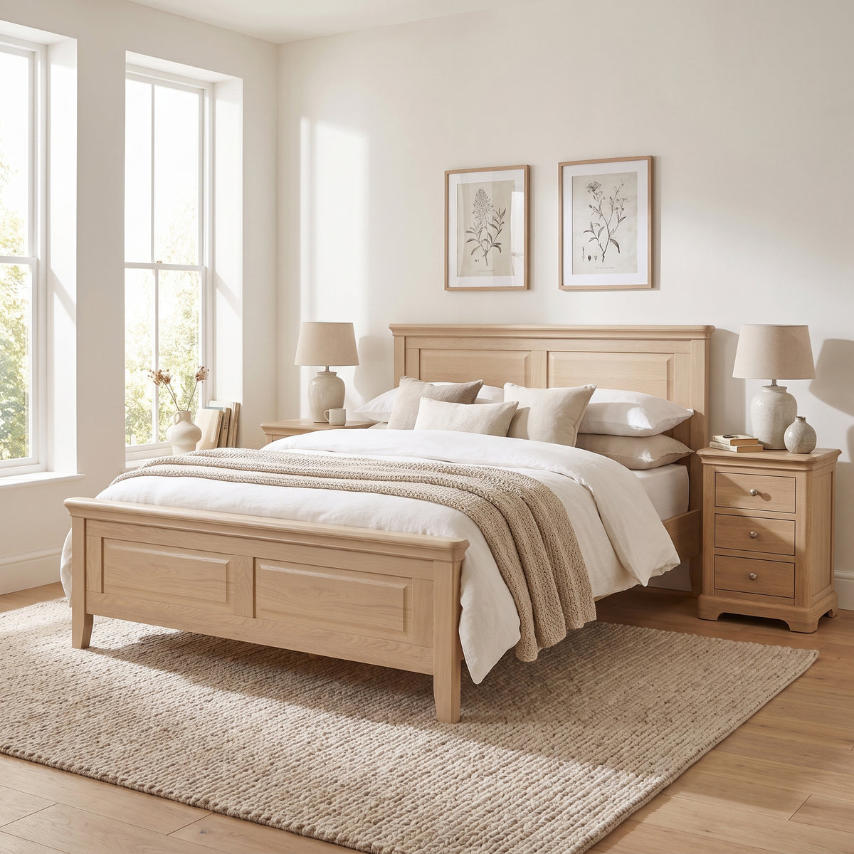 Stretton Oak Bed - Bridgnorth Furniture