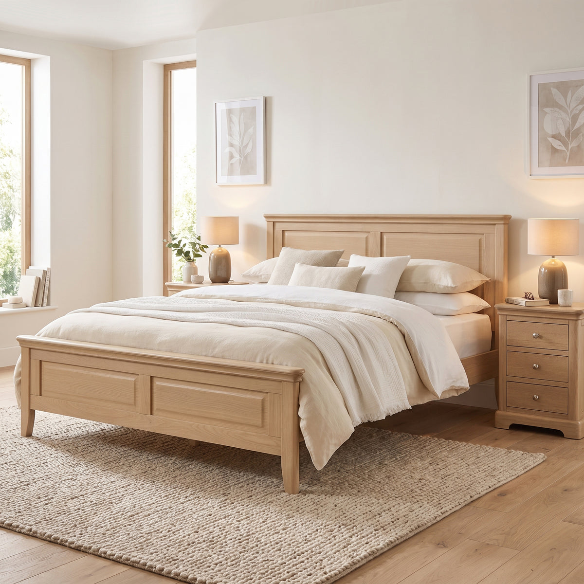 Stretton Oak Bed - Bridgnorth Furniture