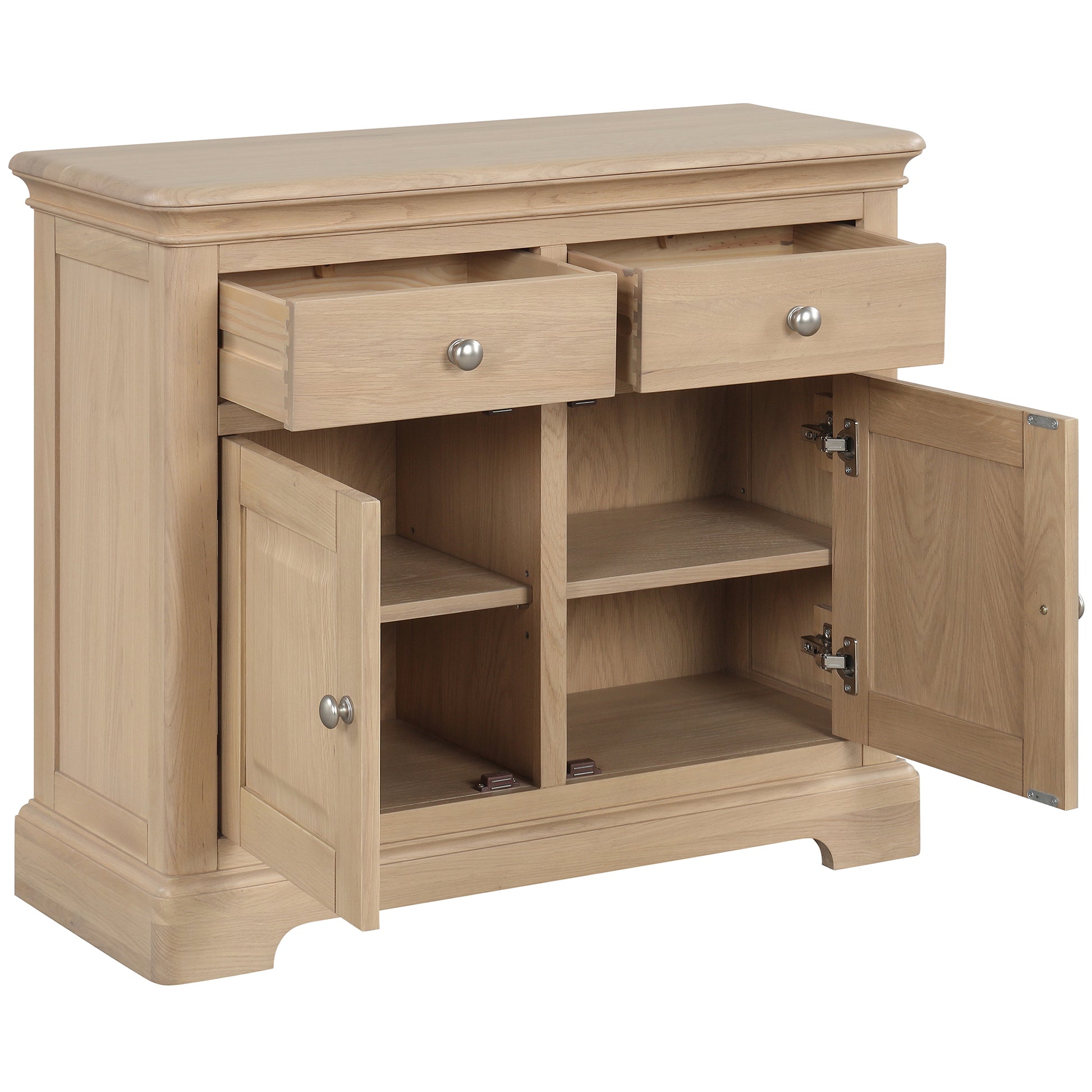 Stretton Oak 2 Door 2 drawer Sideboard - Bridgnorth Furniture