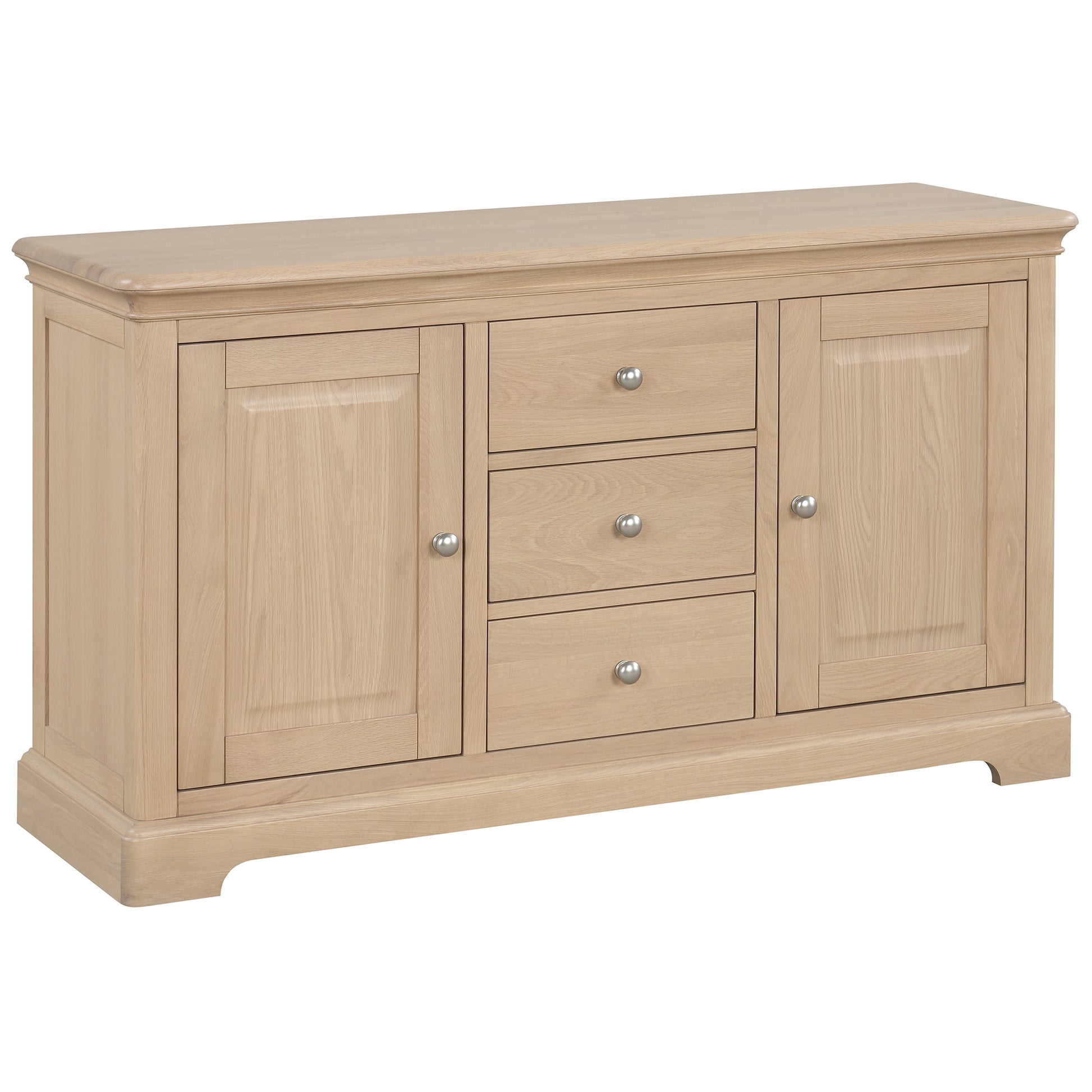 Stretton Oak 2 Door 3 Drawer Sideboard - Bridgnorth Furniture