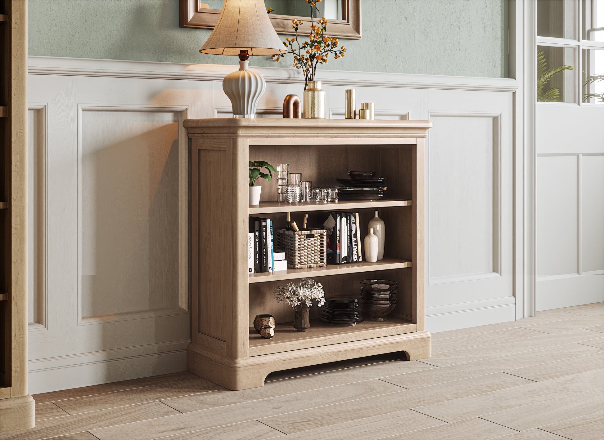 Stretton Oak 3' Bookcase - Bridgnorth Furniture