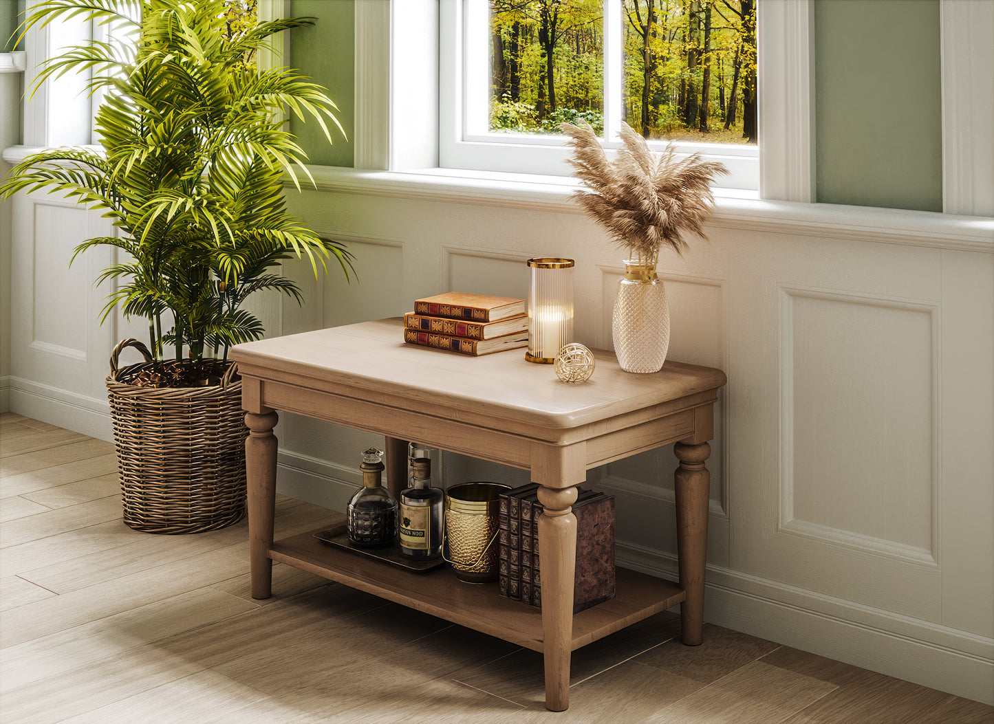 Stretton Oak Coffee Table with Shelf - Bridgnorth Furniture