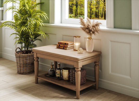 Stretton Oak Coffee Table with Shelf - Bridgnorth Furniture