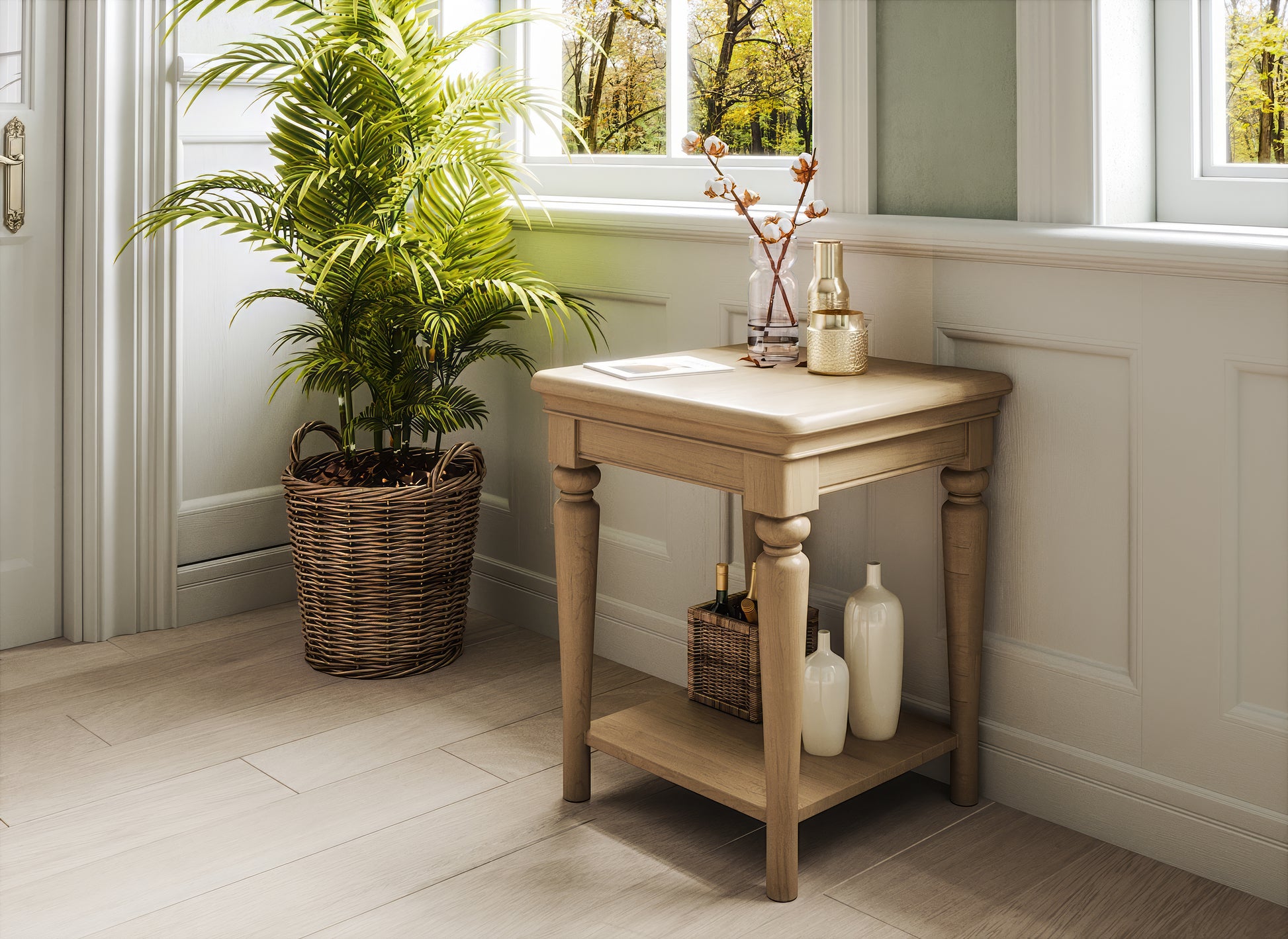 Stretton Oak Lamp Table - Bridgnorth Furniture