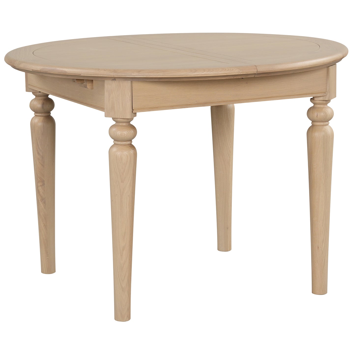 Stretton Oak Round Extending Dining Table - Bridgnorth Furniture