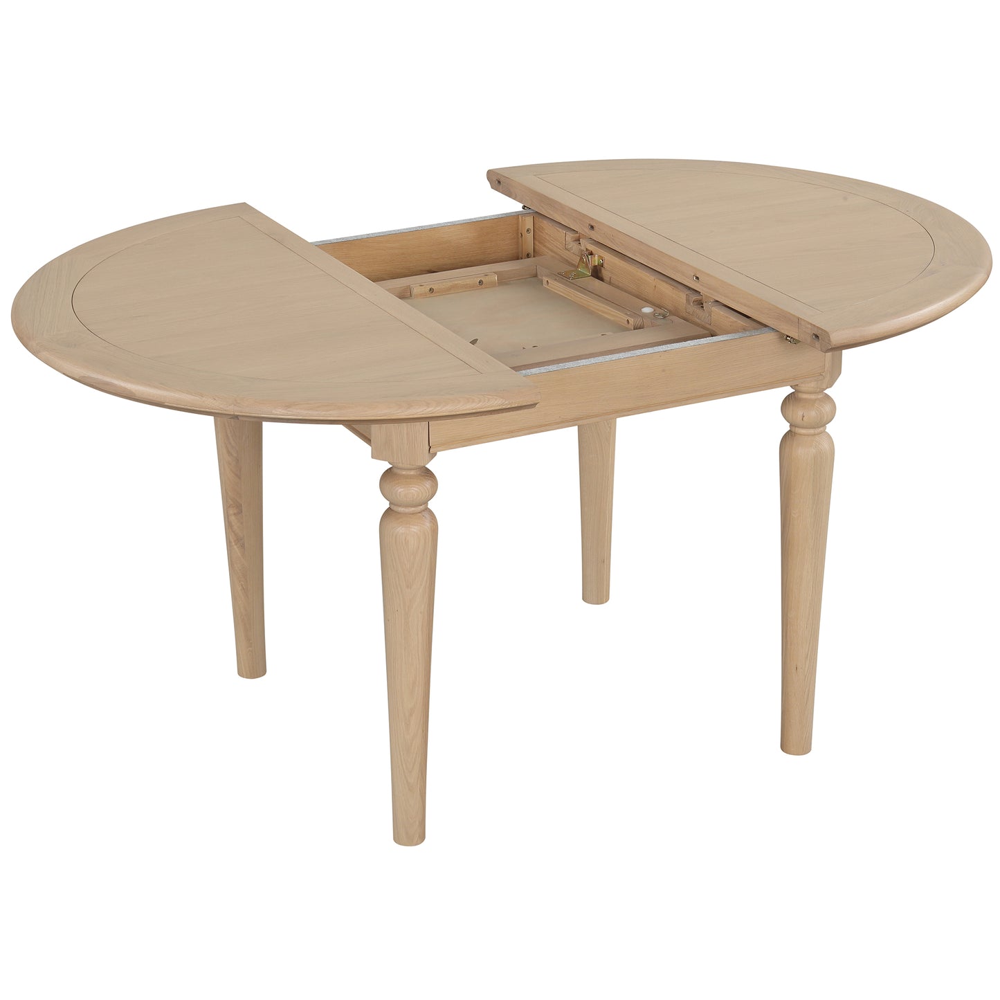 Stretton Oak Round Extending Dining Table - Bridgnorth Furniture