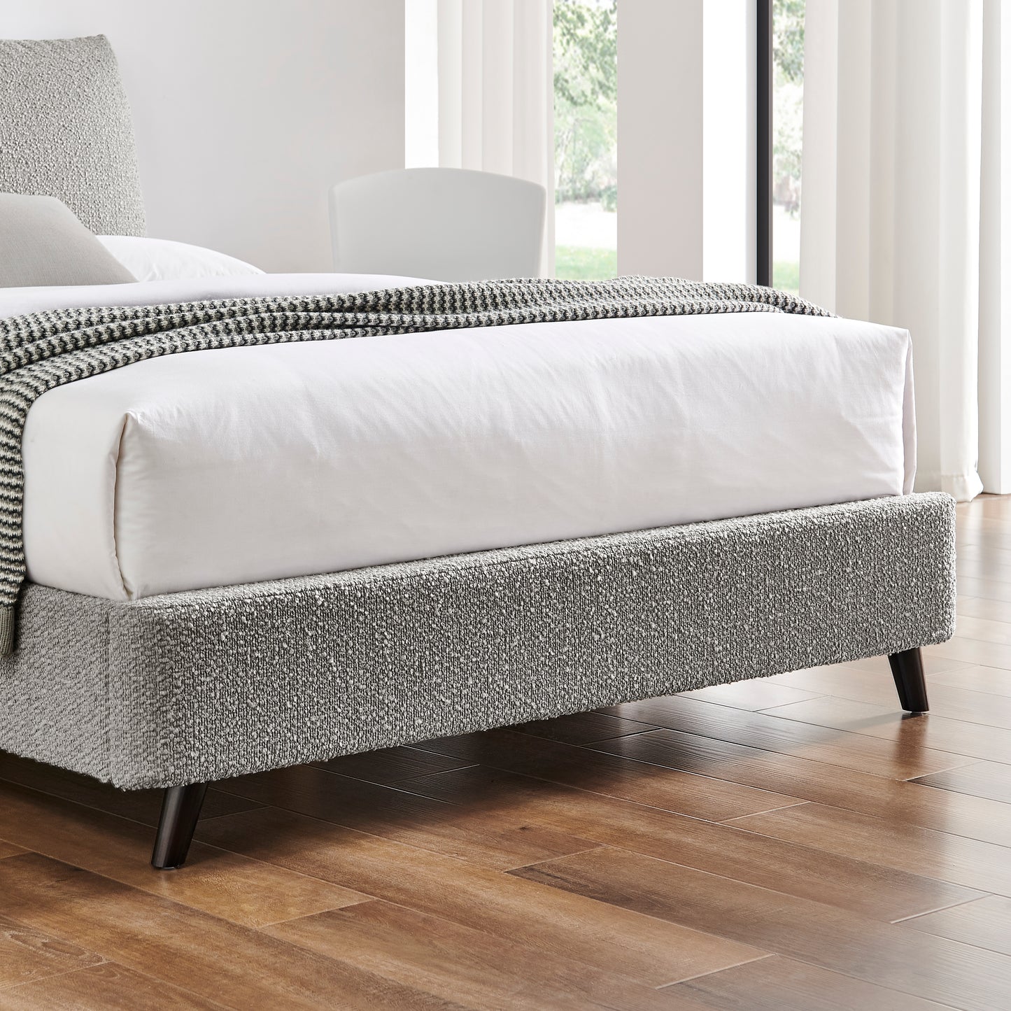 Luna Boucle Pillow Bed Frame
