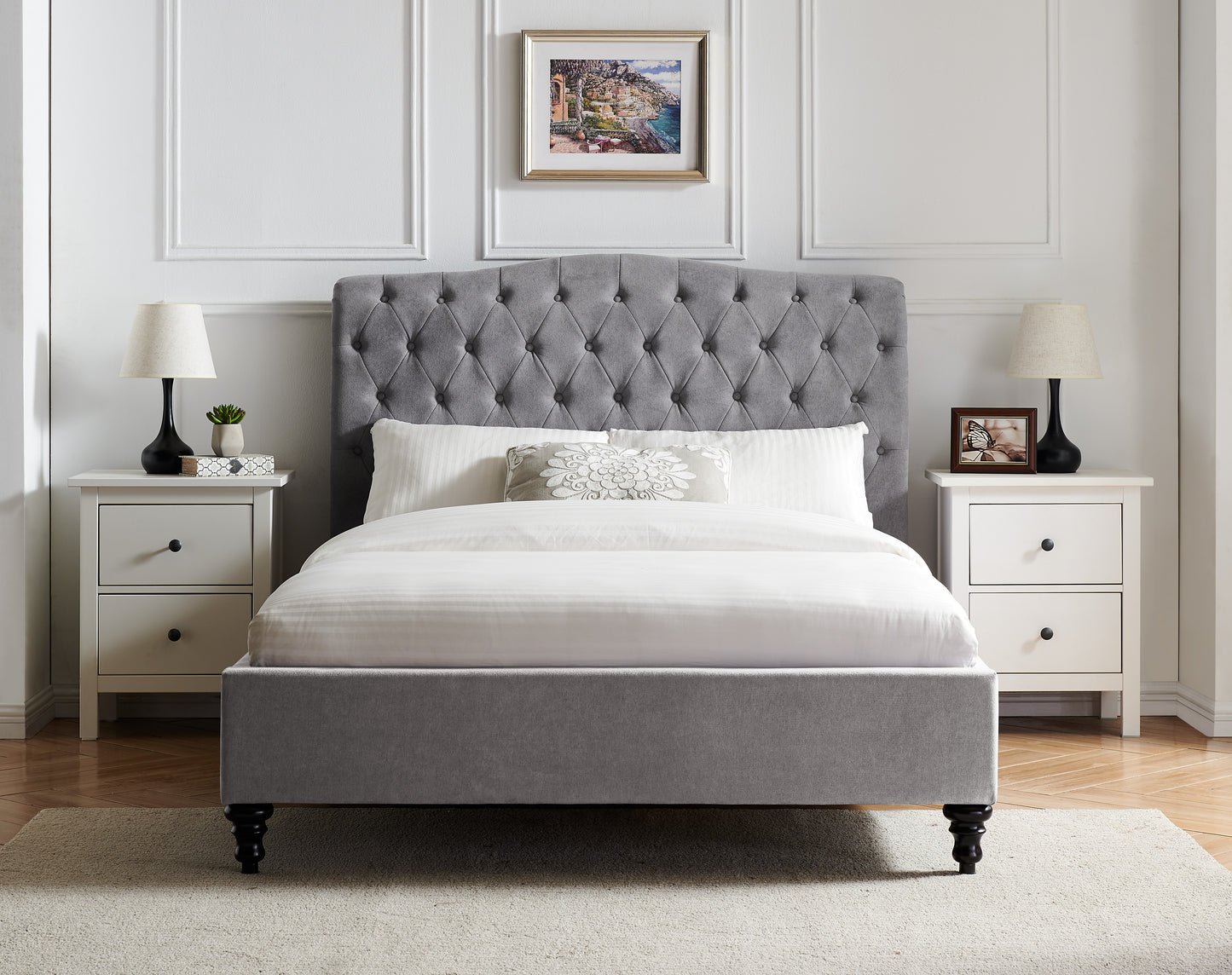Rosa Fabric Bed - Bridgnorth Furniture