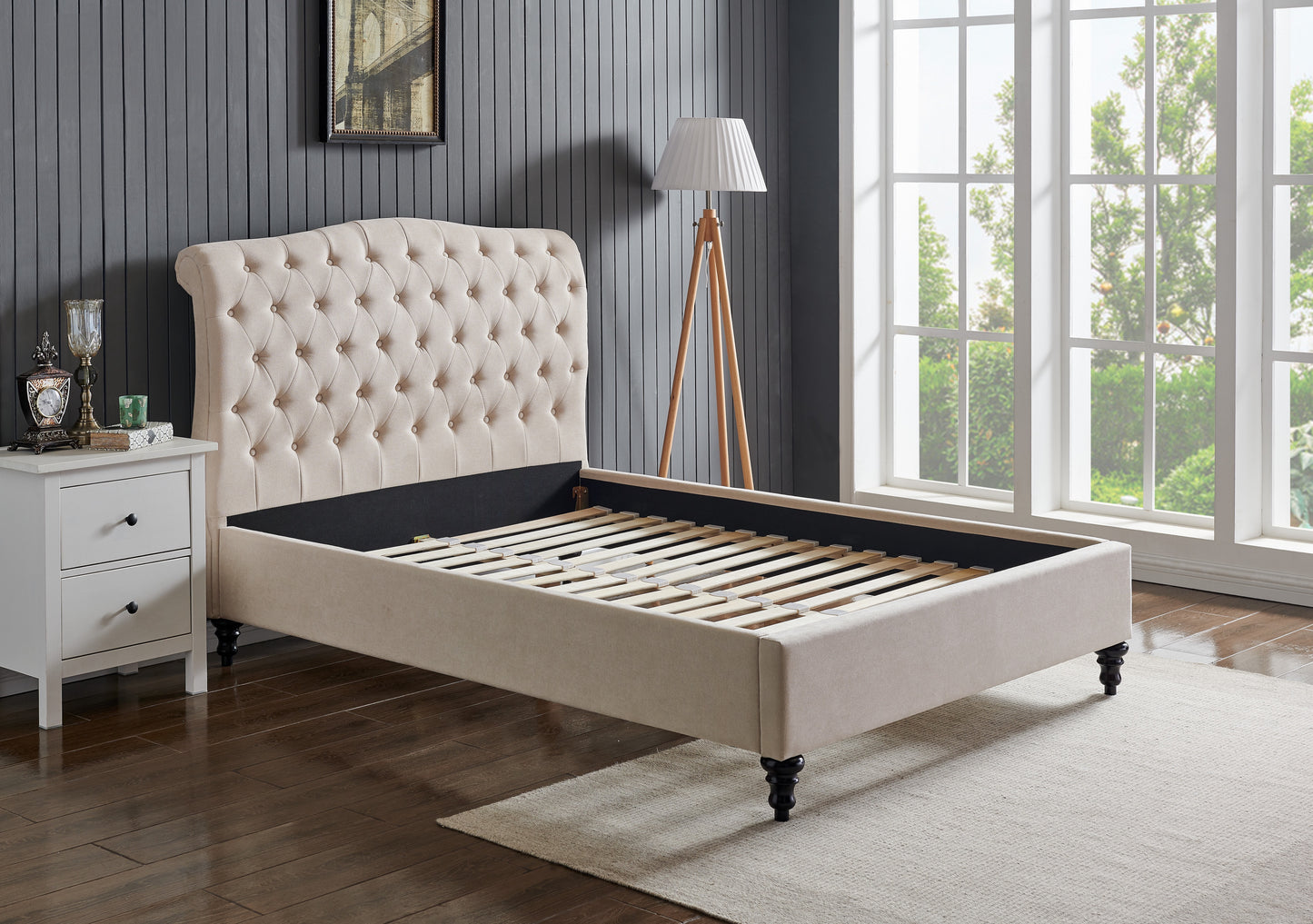 Rosa Fabric Bed - Bridgnorth Furniture
