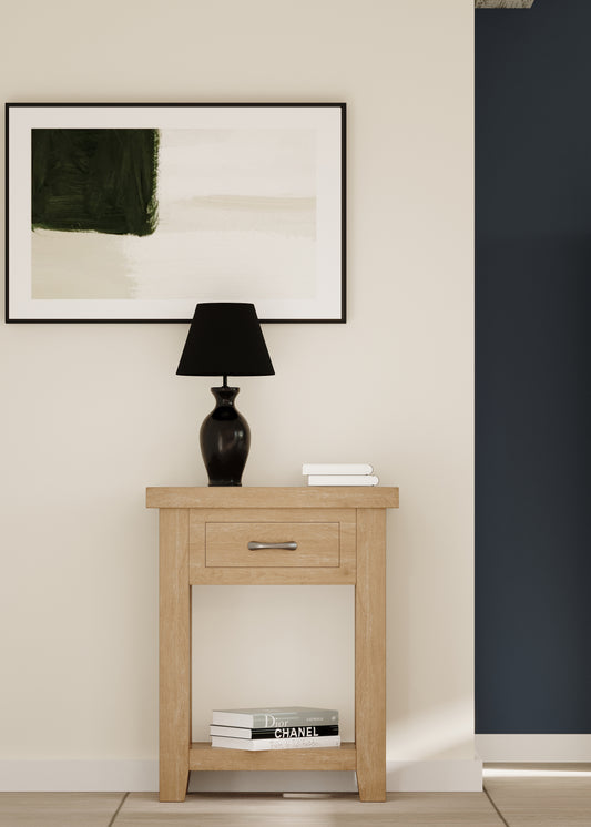 Ashford Oak One Drawer Console - Bridgnorth Furniture