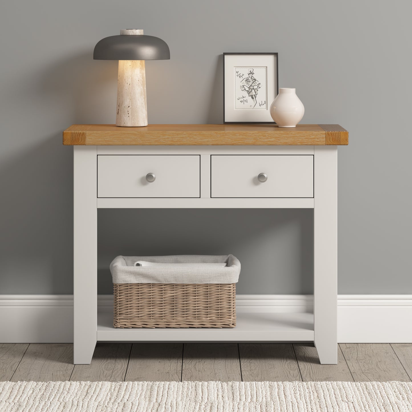 Highley Painted Oak Console Table - Bridgnorth Furniture