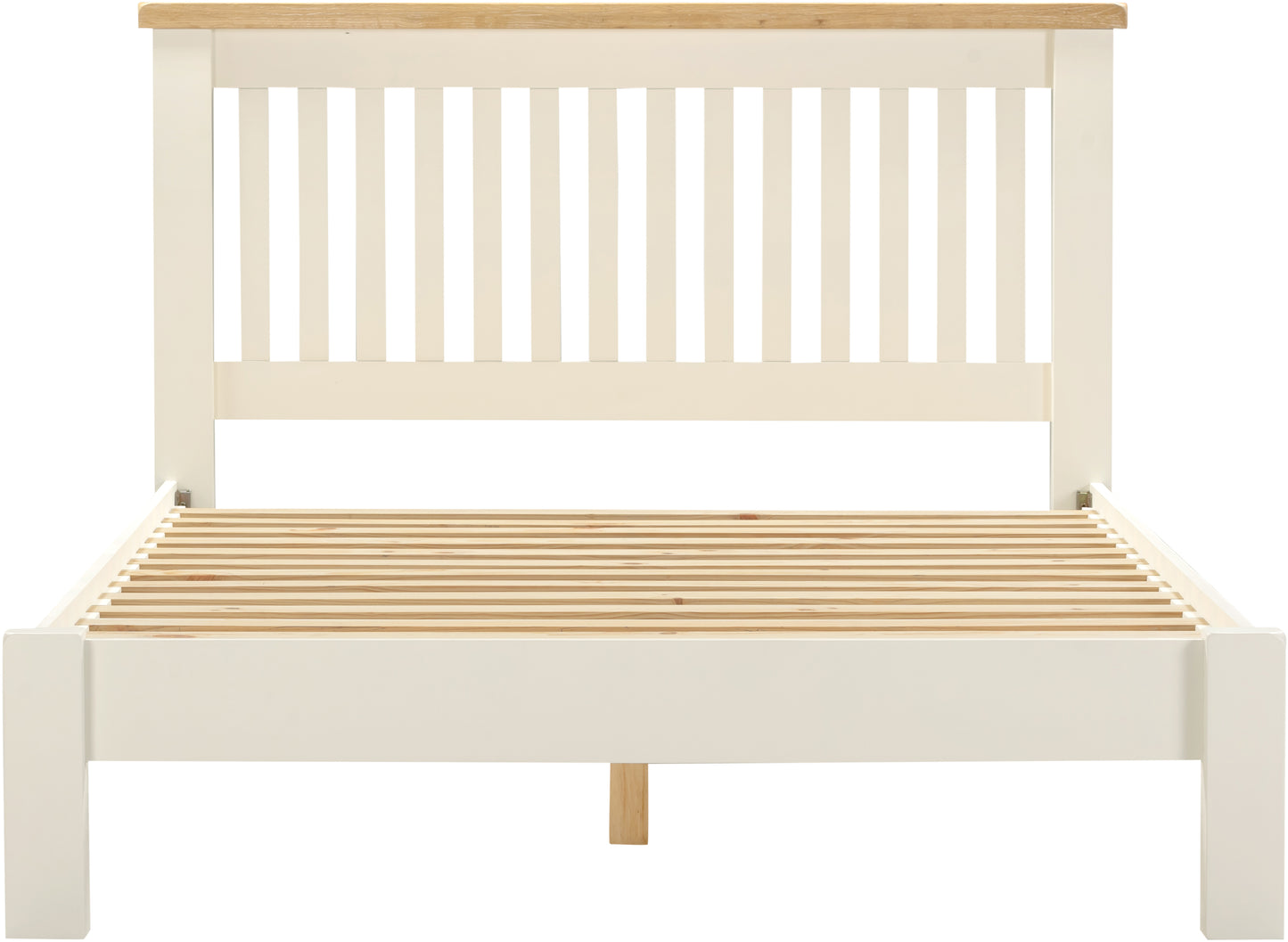 Highley Painted Oak Low Foot End Bed - Bridgnorth Furniture