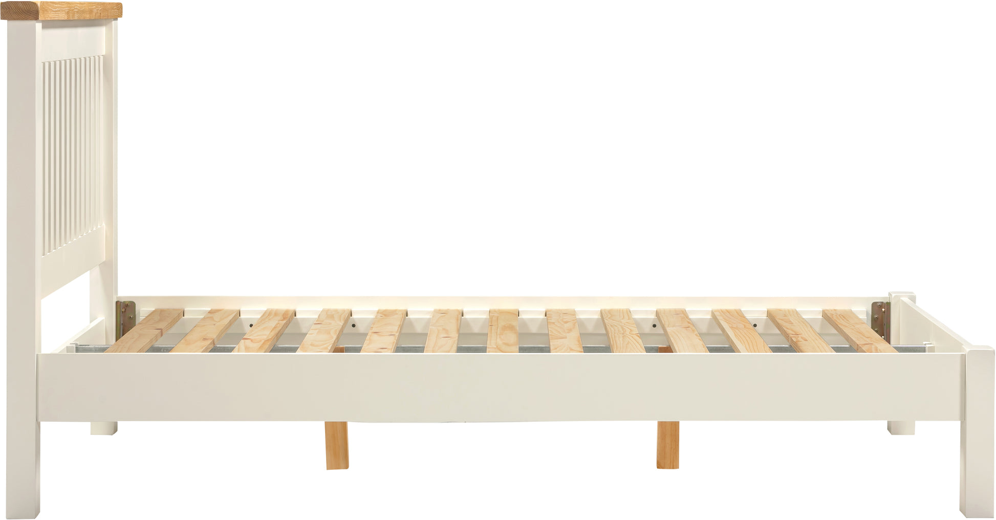Highley Painted Oak Low Foot End Bed - Bridgnorth Furniture