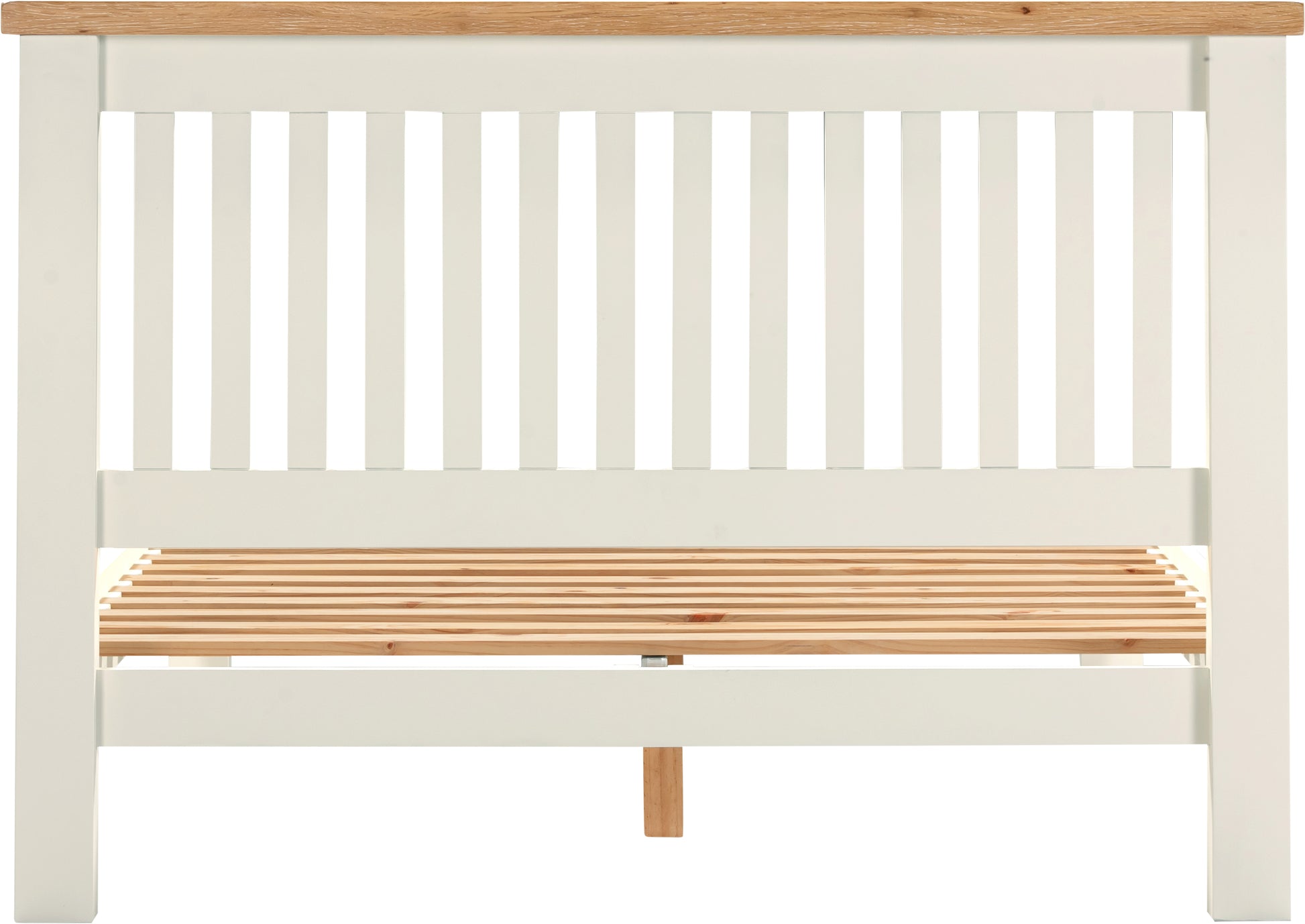 Highley Painted Oak Low Foot End Bed - Bridgnorth Furniture