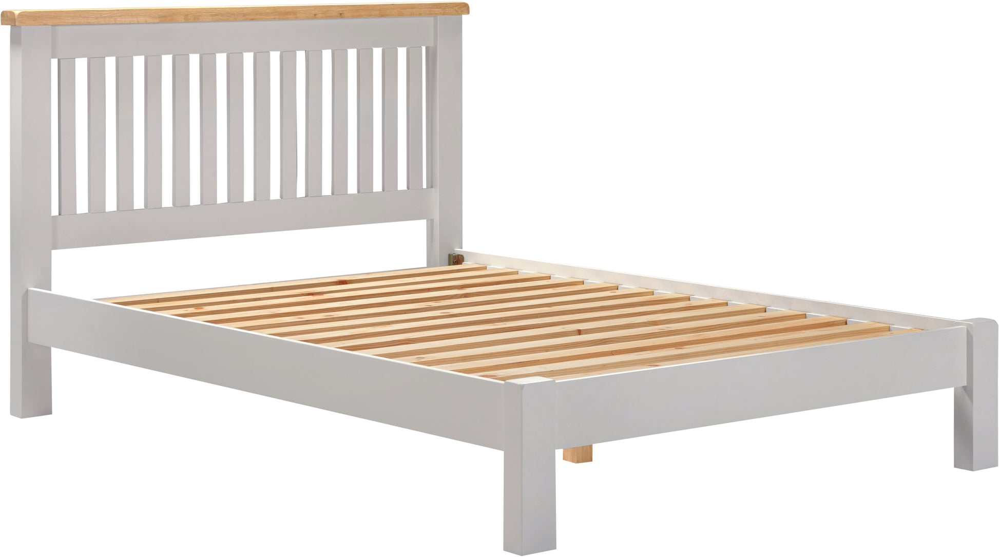 Highley Painted Oak Low Foot End Bed - Bridgnorth Furniture