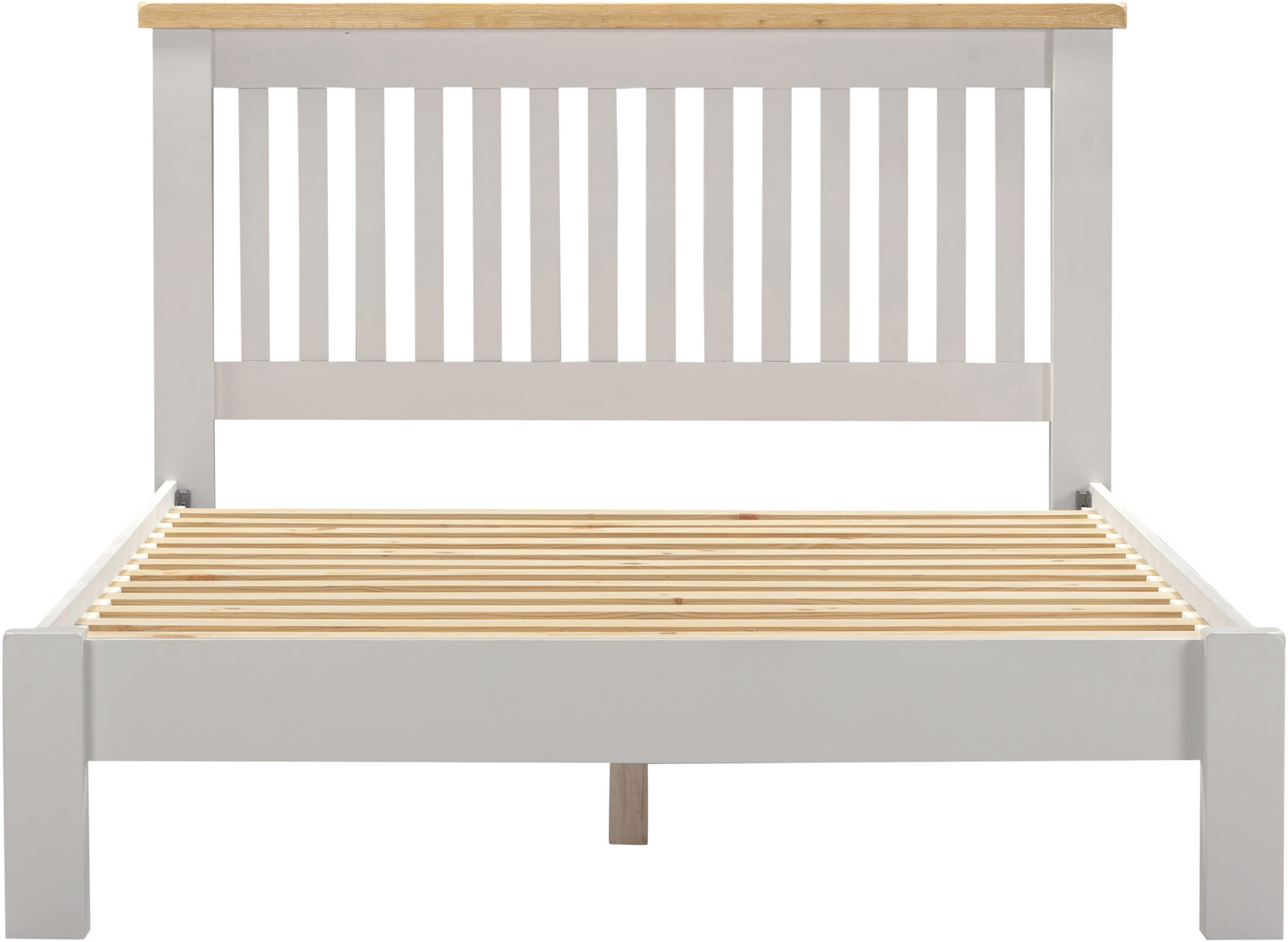 Highley Painted Oak Low Foot End Bed - Bridgnorth Furniture