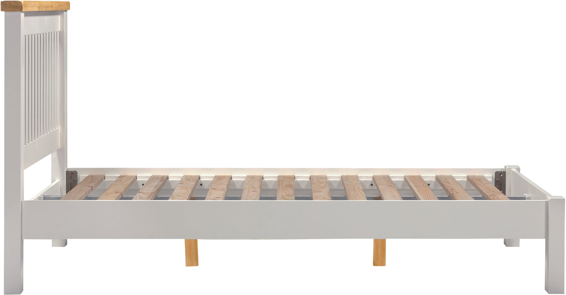 Highley Painted Oak Low Foot End Bed - Bridgnorth Furniture