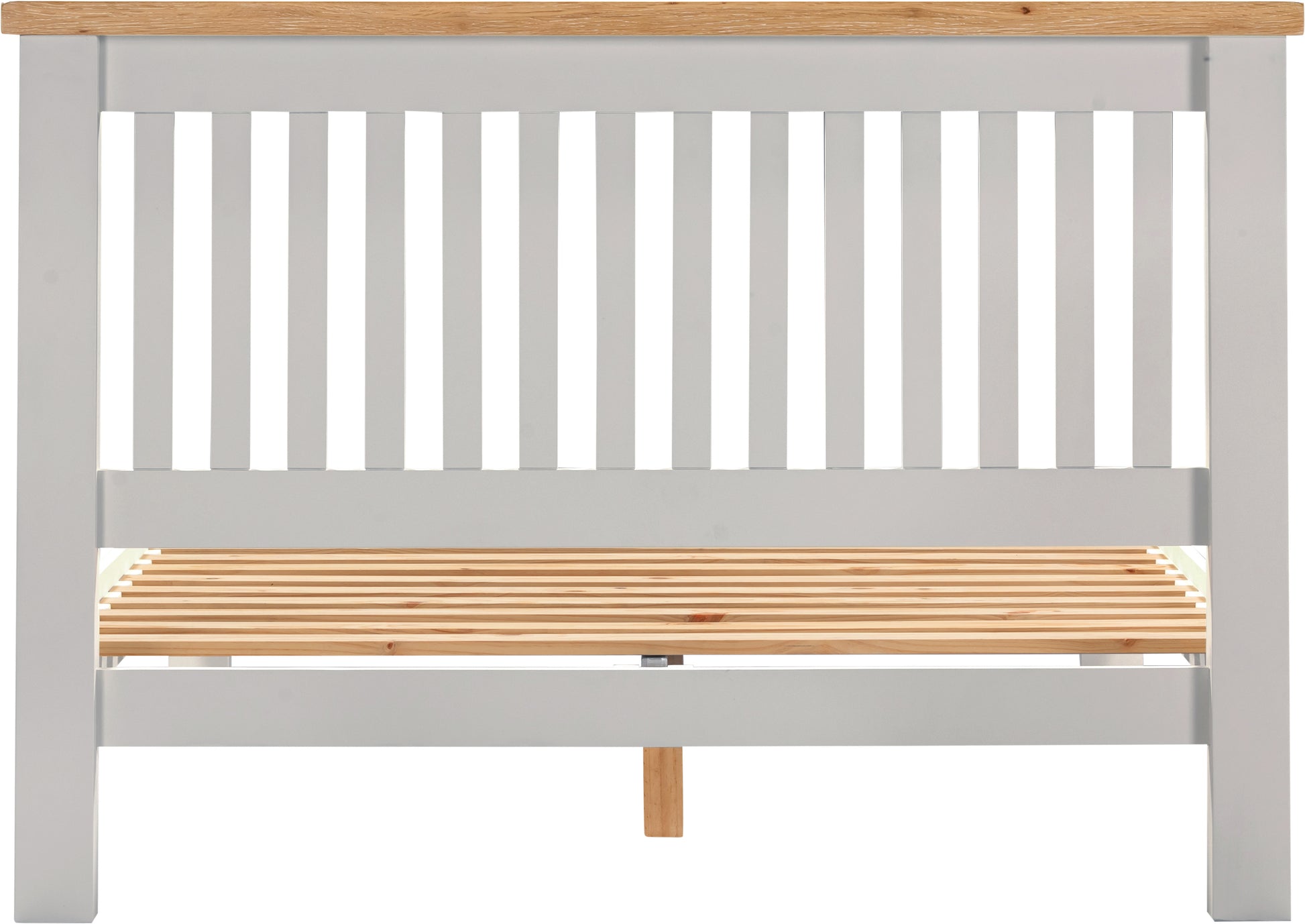 Highley Painted Oak Low Foot End Bed - Bridgnorth Furniture