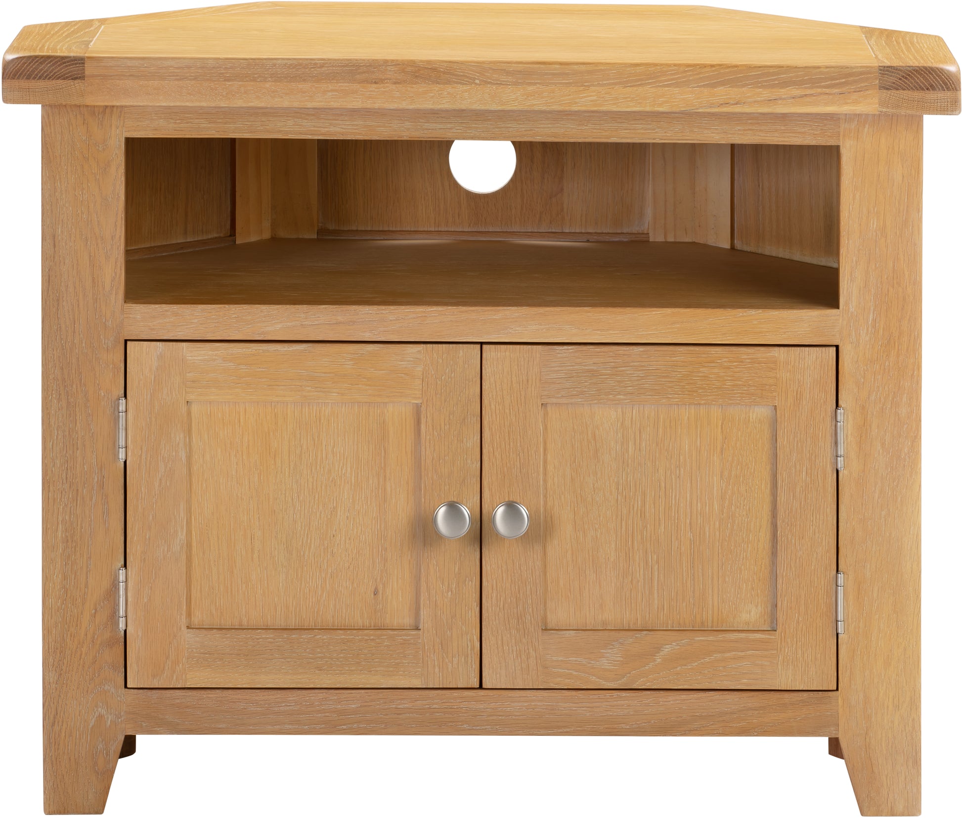 Highley Oak Corner TV Unit - Bridgnorth Furniture