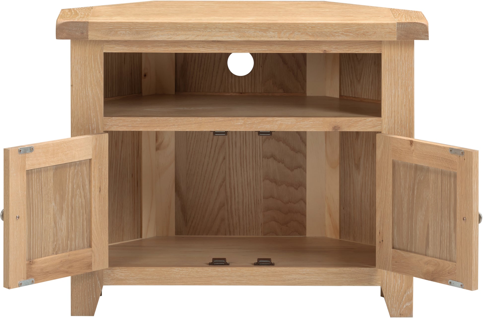 Highley Oak Corner TV Unit - Bridgnorth Furniture