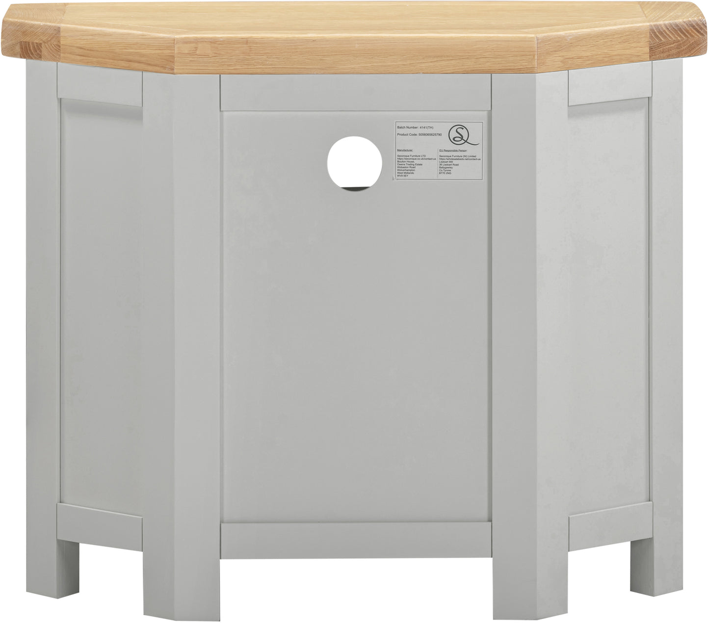 Highley Painted Oak Corner TV Unit - Bridgnorth Furniture
