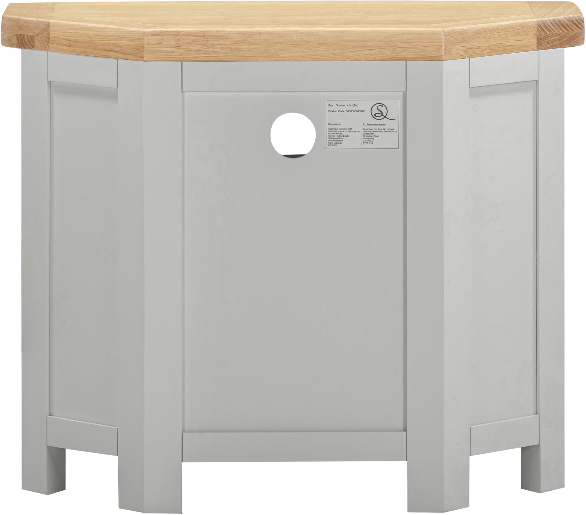 Highley Painted Oak Corner TV Unit - Bridgnorth Furniture