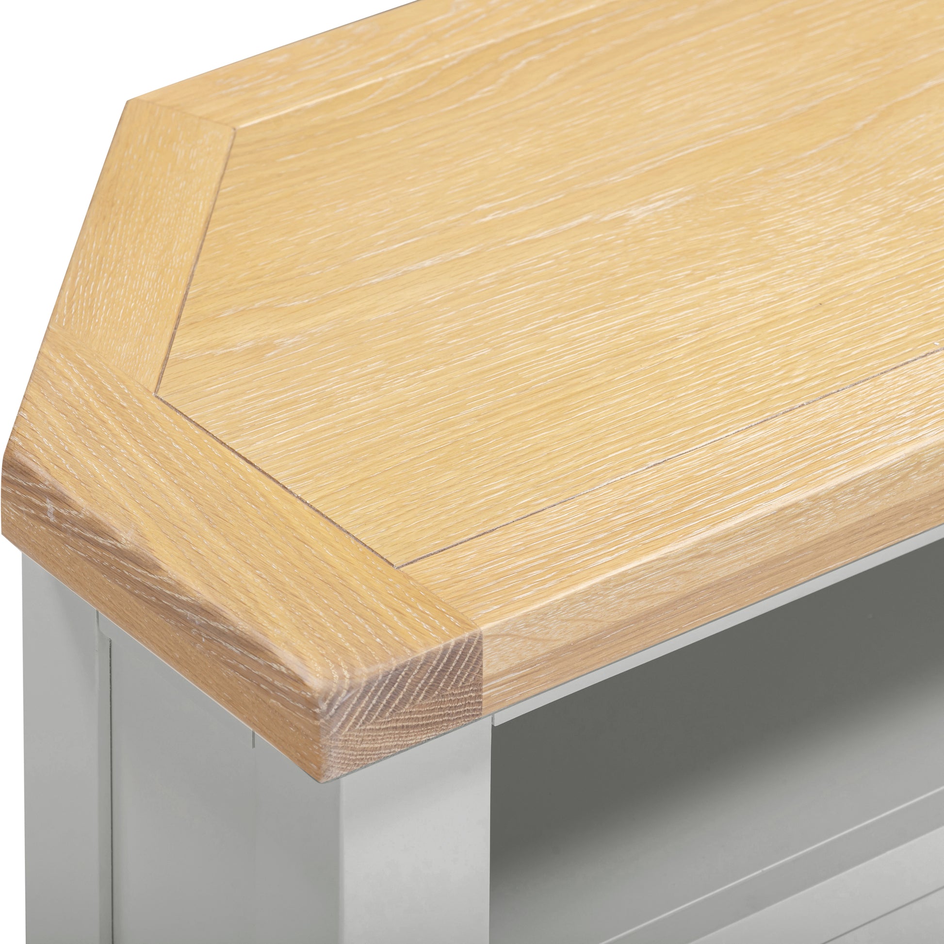 Highley Painted Oak Corner TV Unit - Bridgnorth Furniture