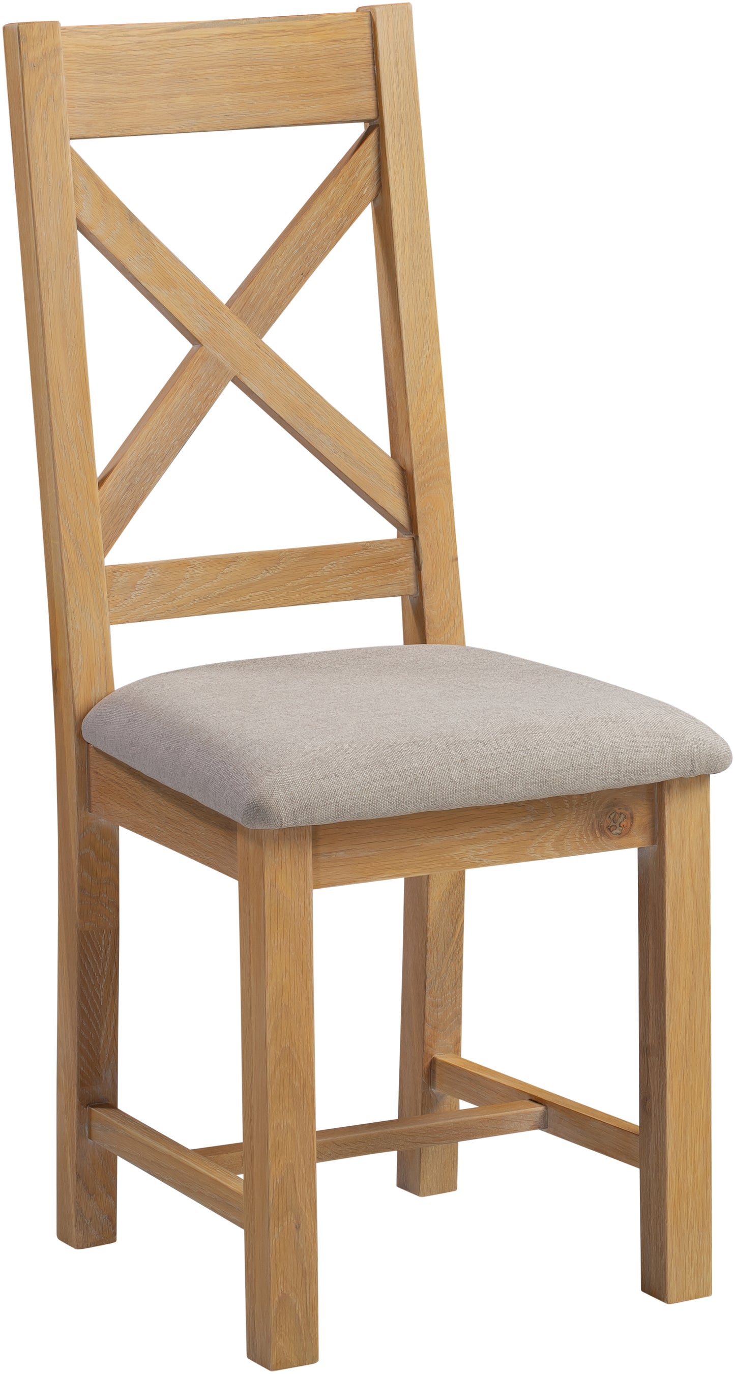 Highley Oak Cross Back Chair (set of two) - Bridgnorth Furniture