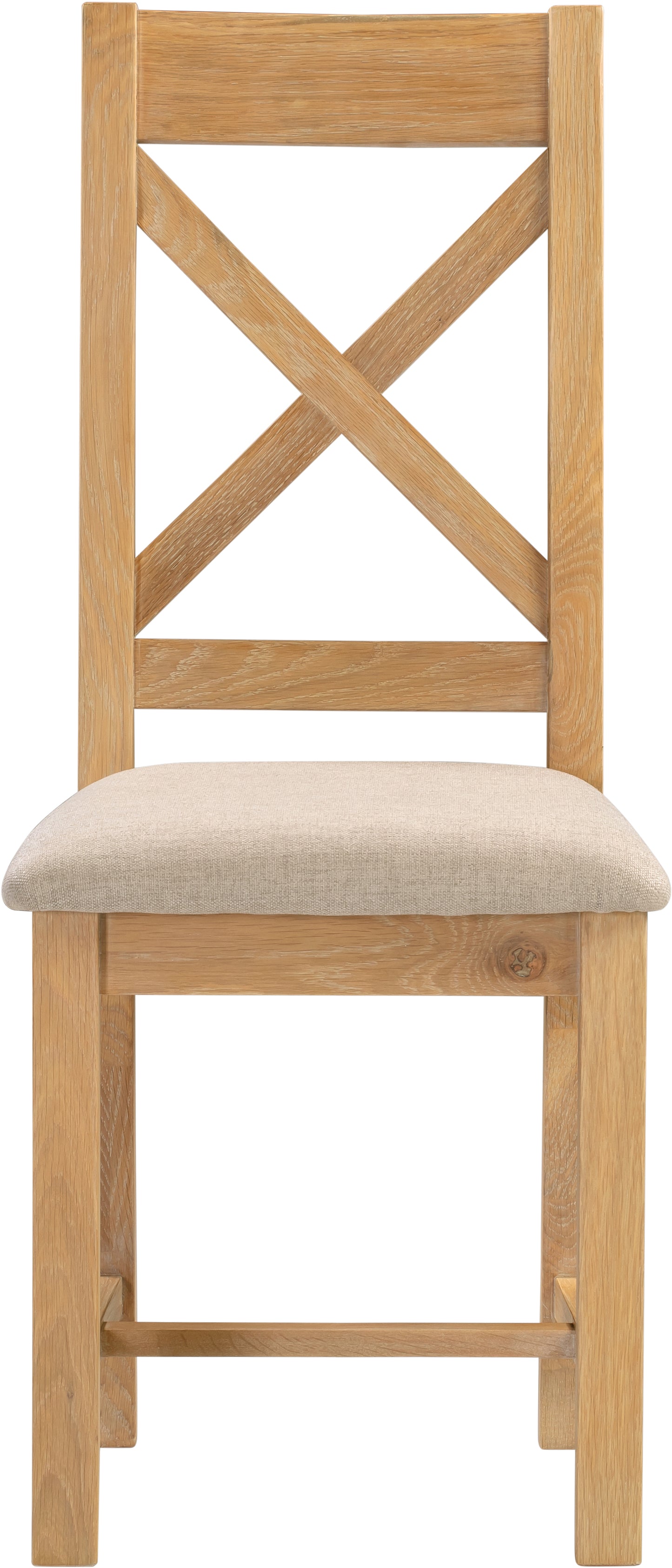 Highley Oak Cross Back Chair (set of two) - Bridgnorth Furniture