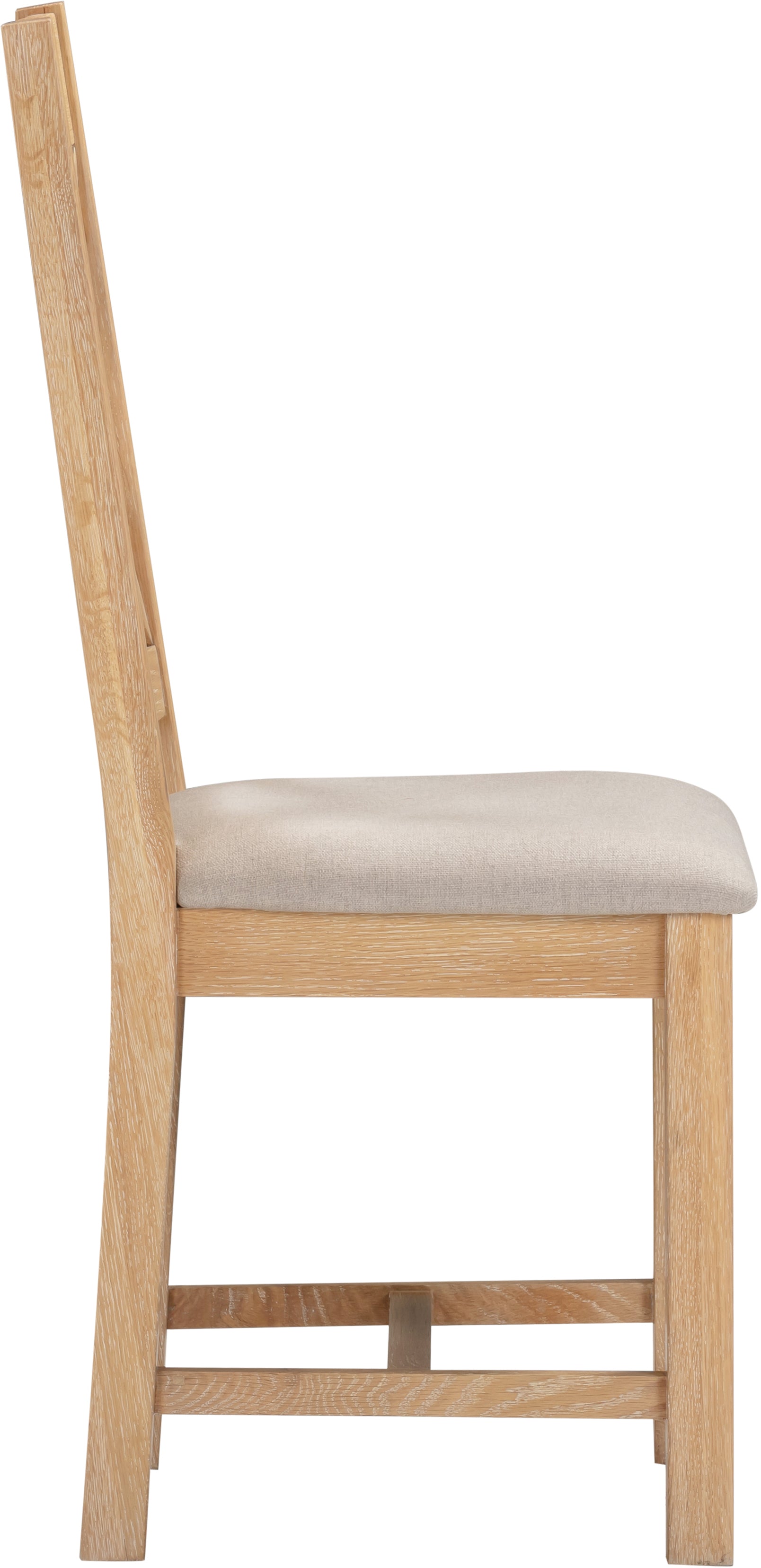 Highley Oak Cross Back Chair (set of two) - Bridgnorth Furniture