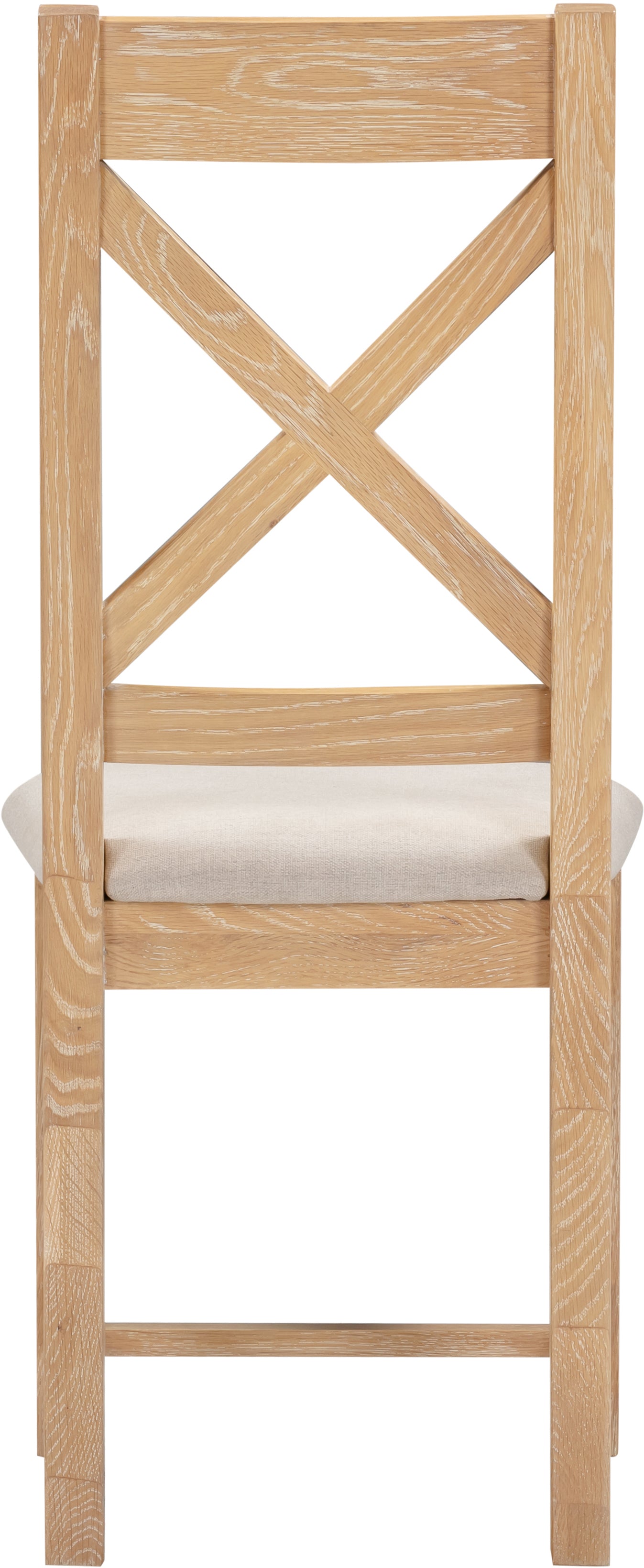 Highley Oak Cross Back Chair (set of two) - Bridgnorth Furniture