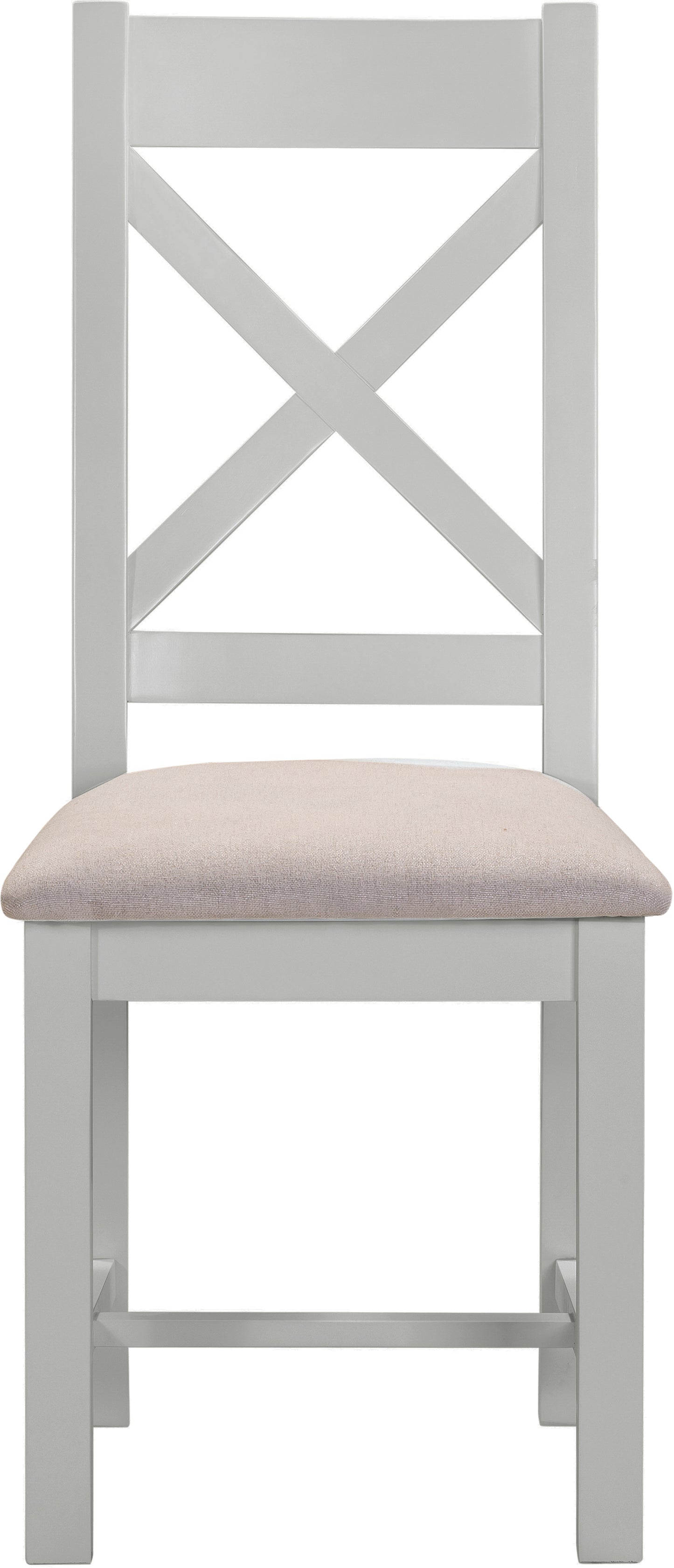 Highley Painted Oak Cross Back Chair (set of two) - Bridgnorth Furniture