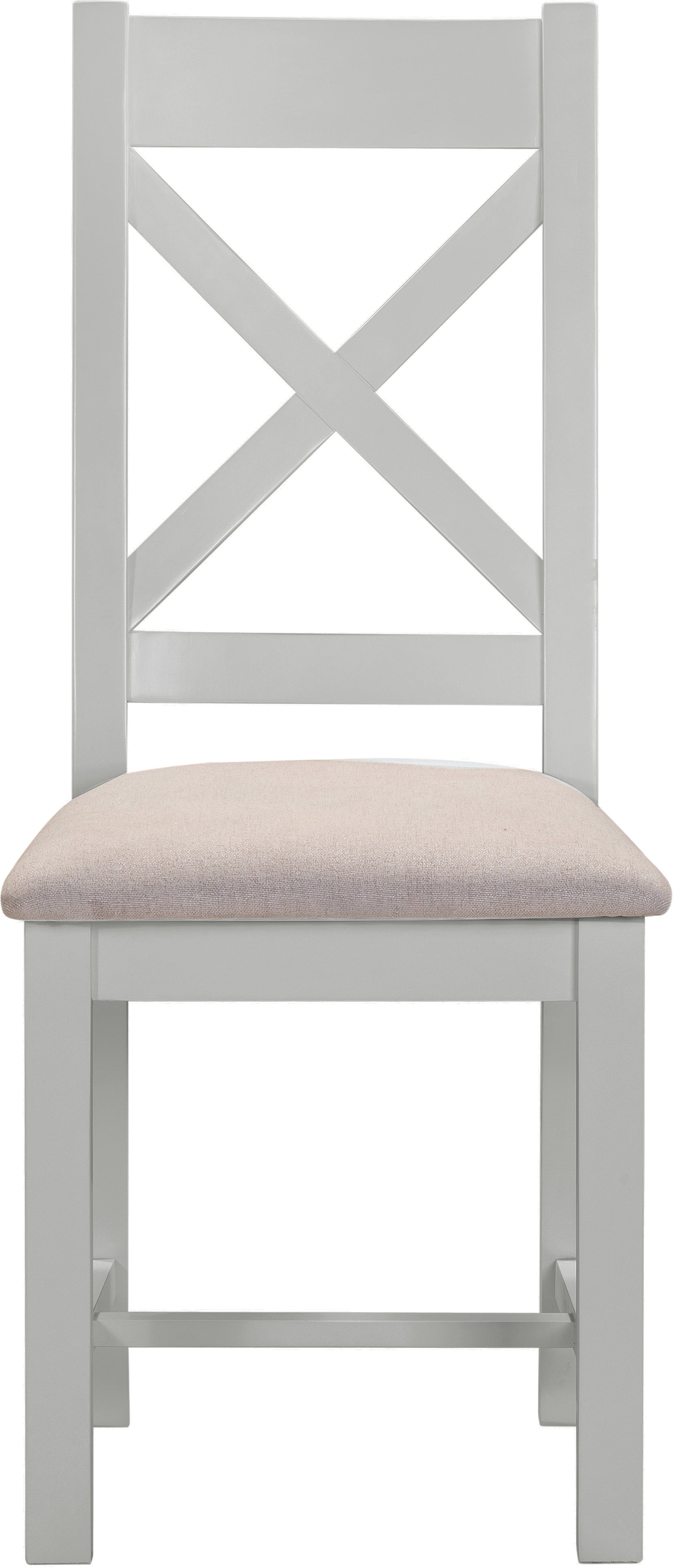 Highley Painted Oak Cross Back Chair (set of two) - Bridgnorth Furniture