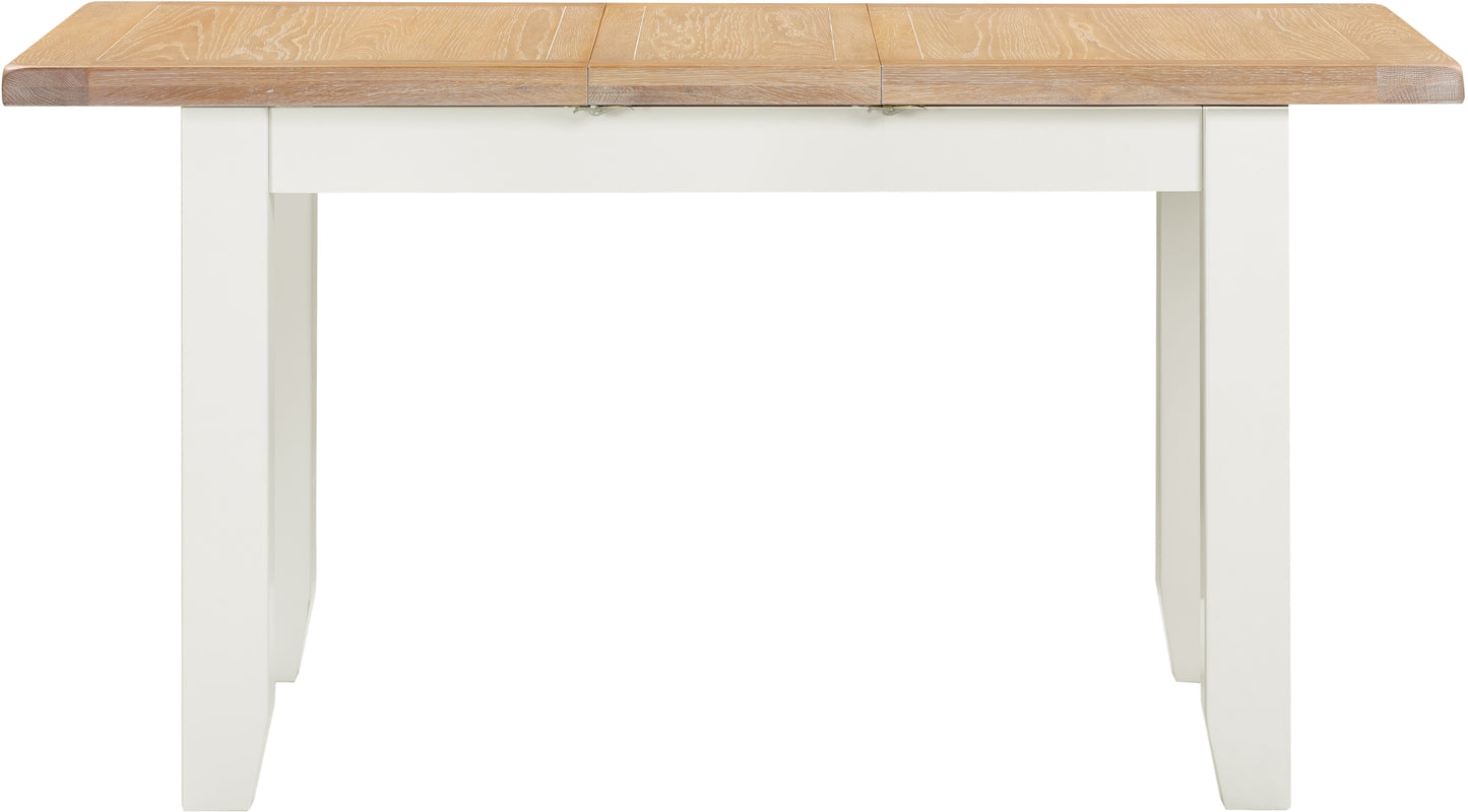 Highley Painted Oak Extending Dining Table - Bridgnorth Furniture