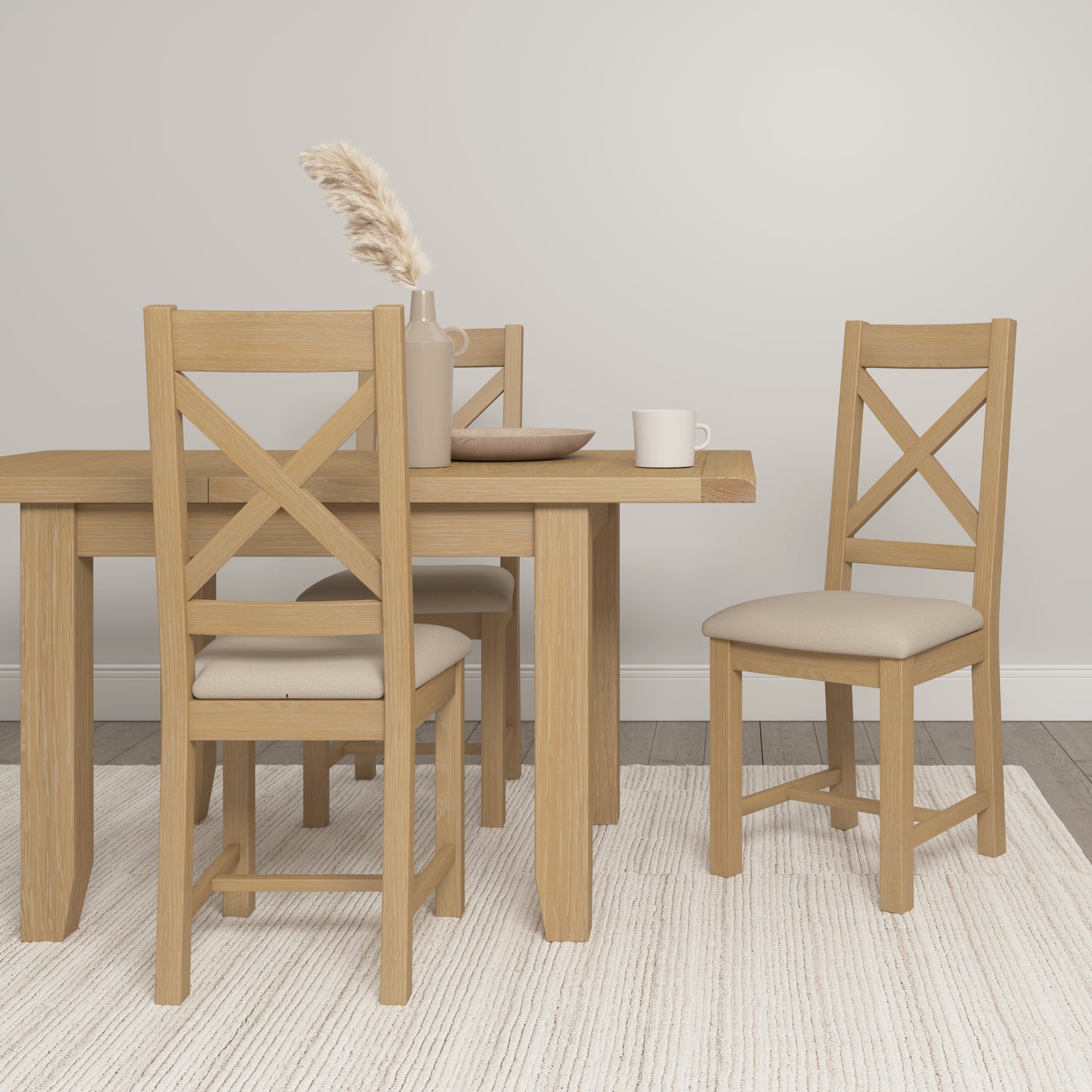 Highley Oak Extending Dining Table - Bridgnorth Furniture