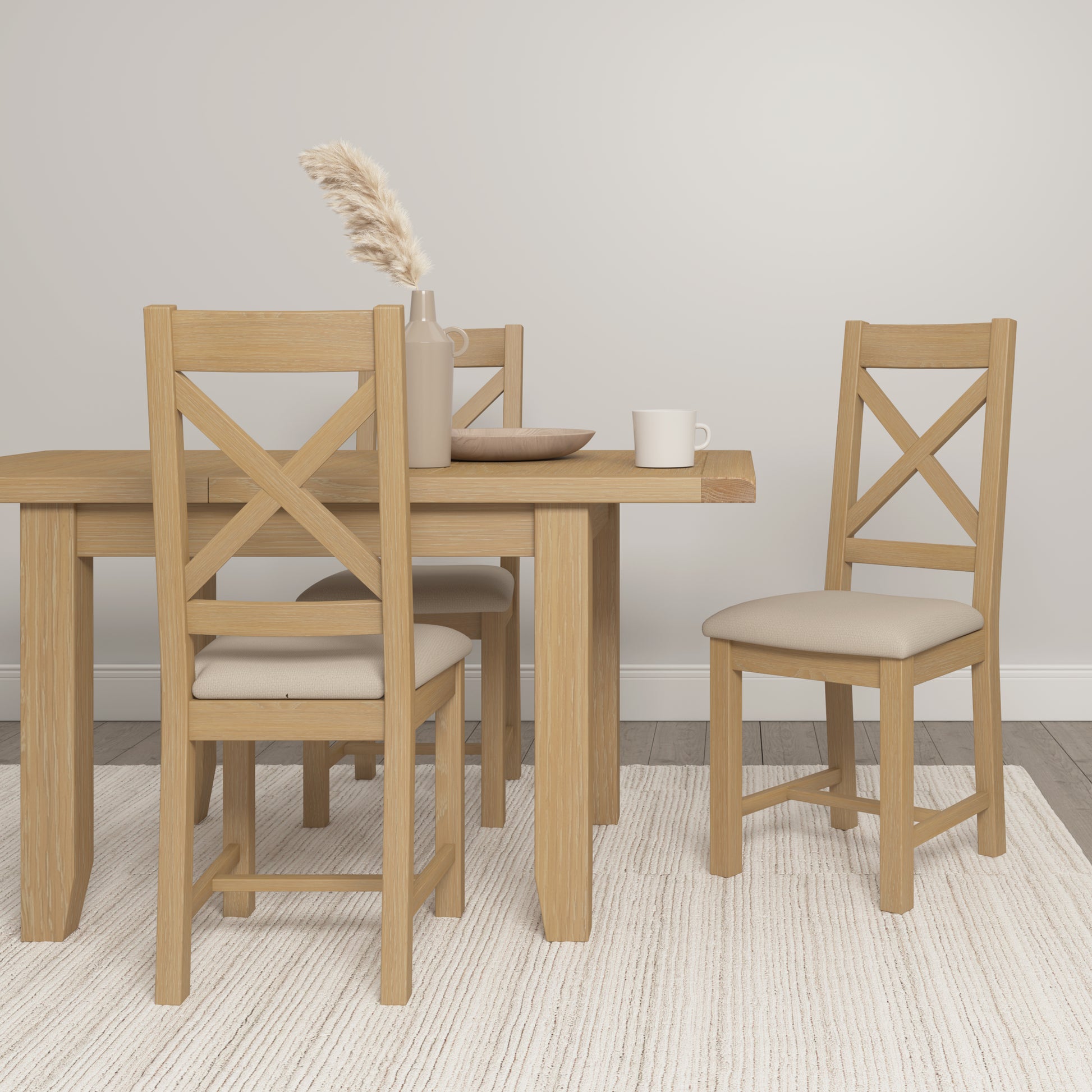Highley Oak Extending Dining Table - Bridgnorth Furniture