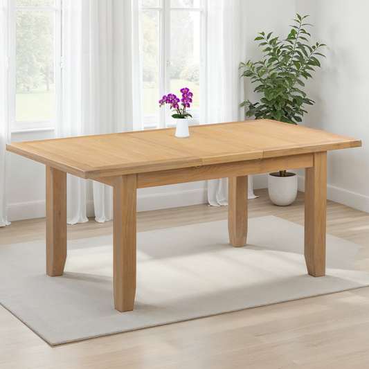 Highley Oak Extending Dining Table - Bridgnorth Furniture