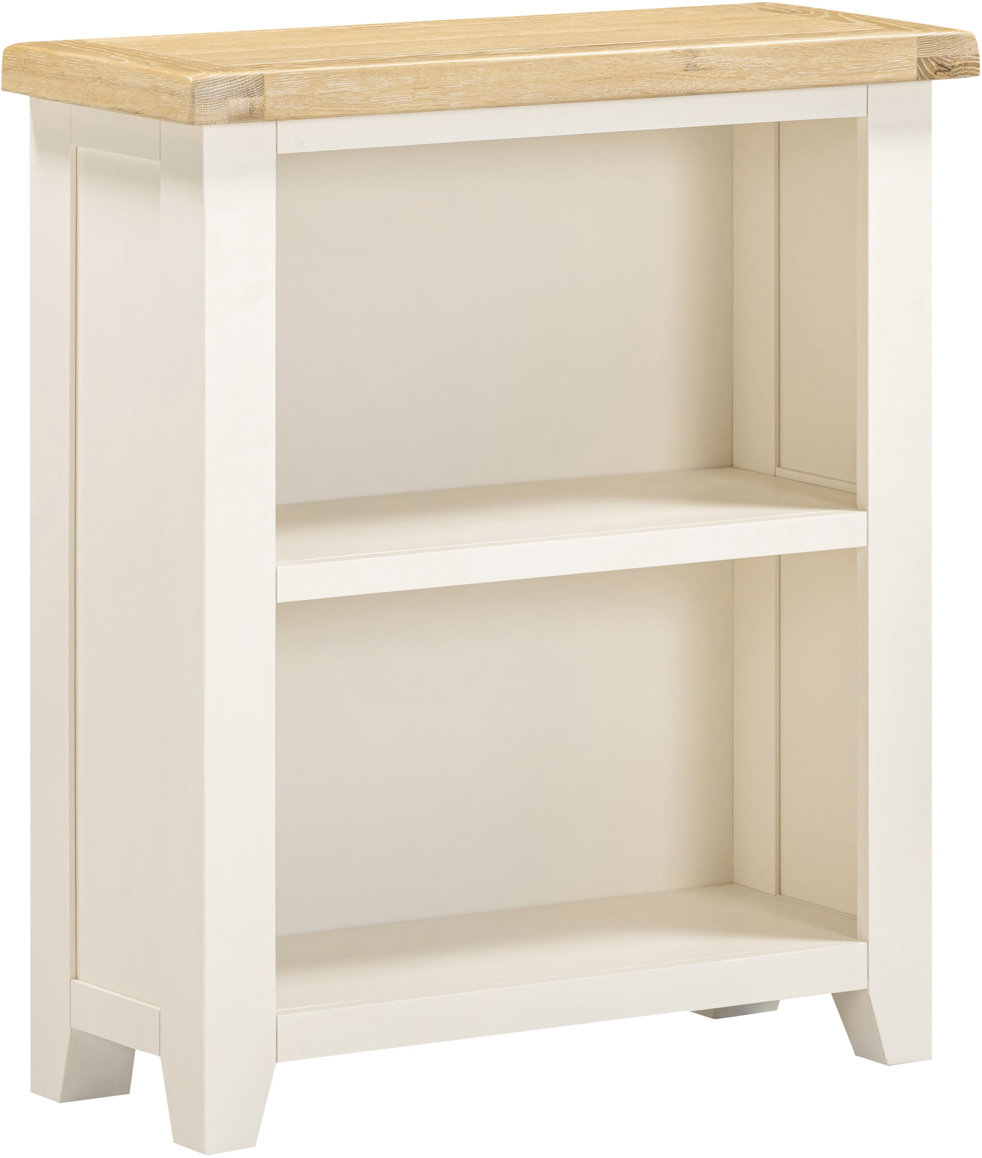 Highley Painted Oak Low Bookcase - Bridgnorth Furniture